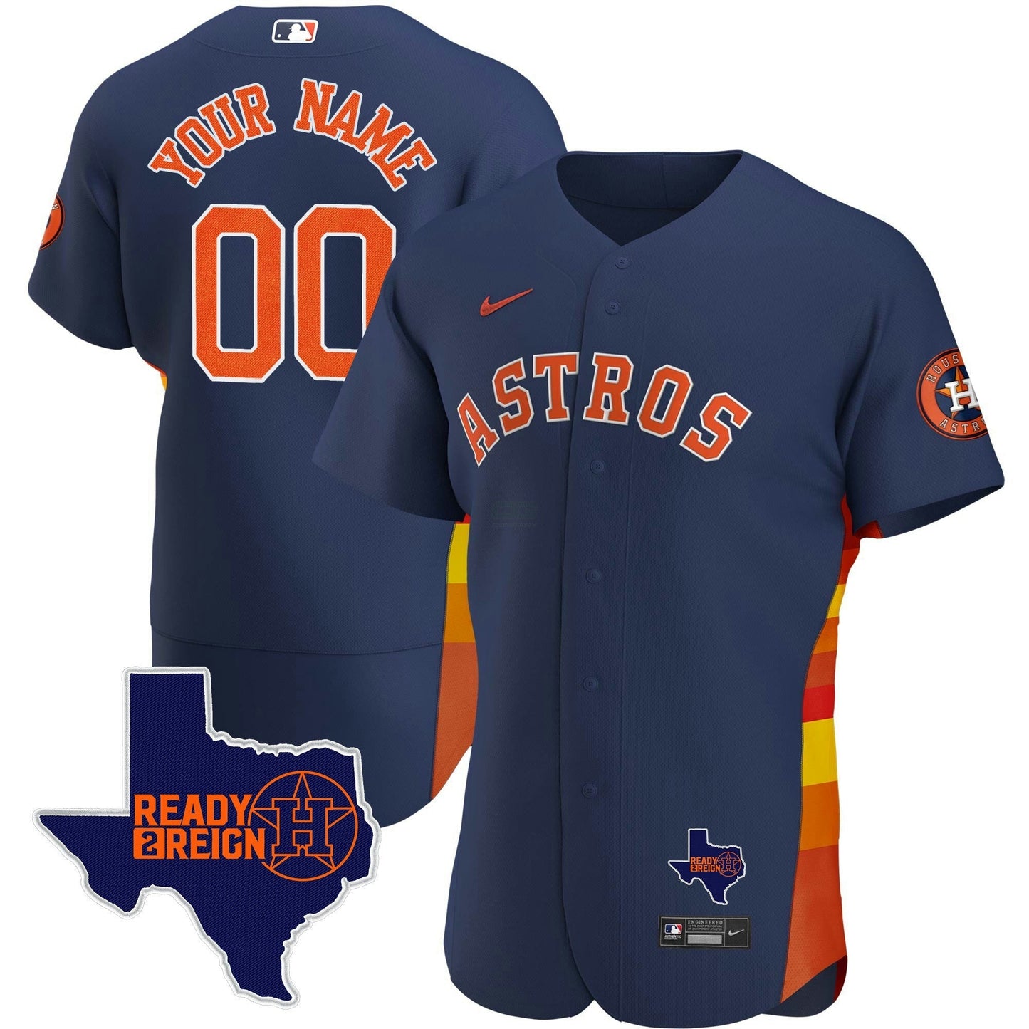 Camisa MLB Houston 2024 Ready 2 Reign Flex Base Jersey