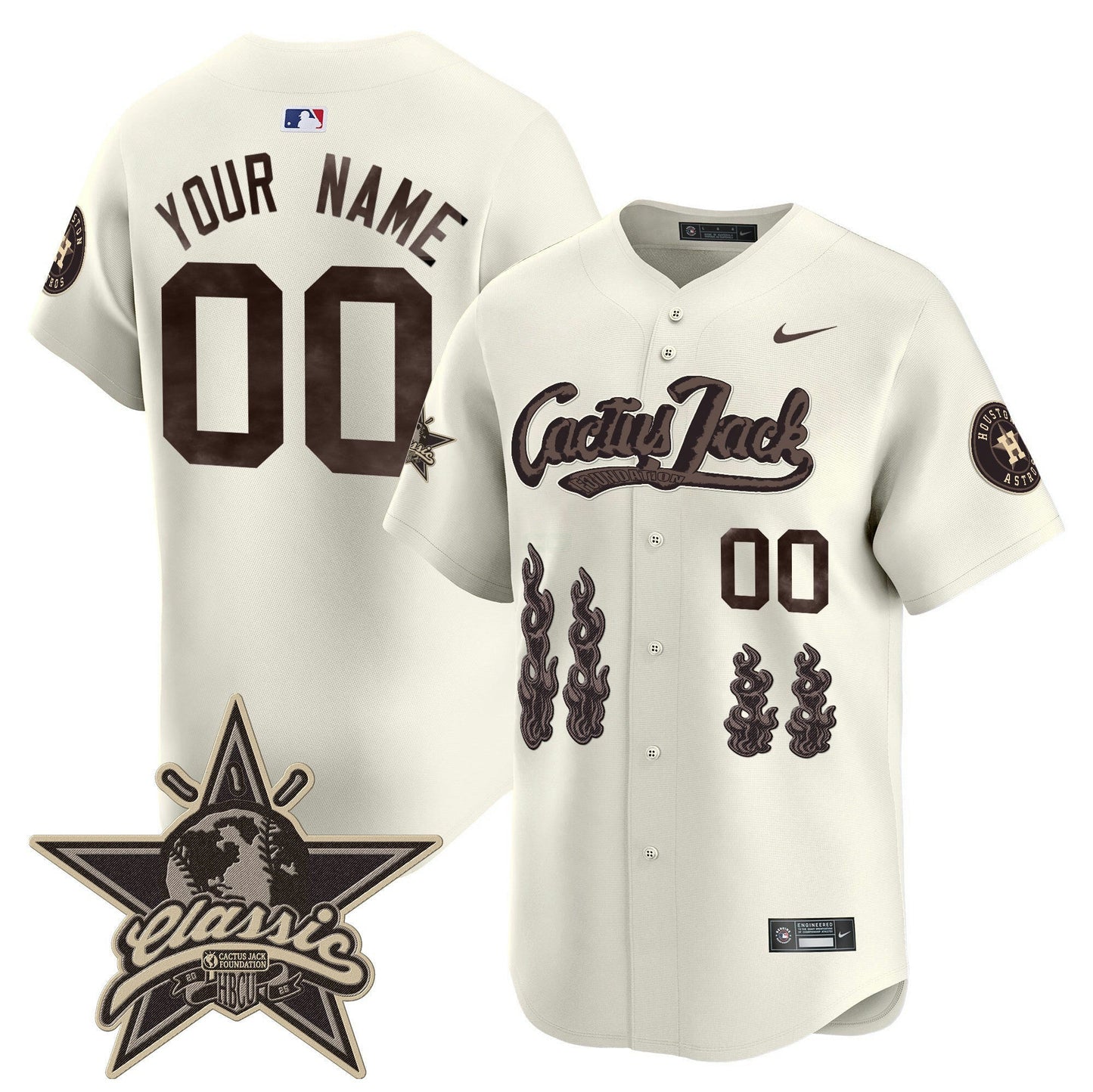 Camisa MLB Houston Cactus Jack 2025 Vapor Premier Limited Jersey