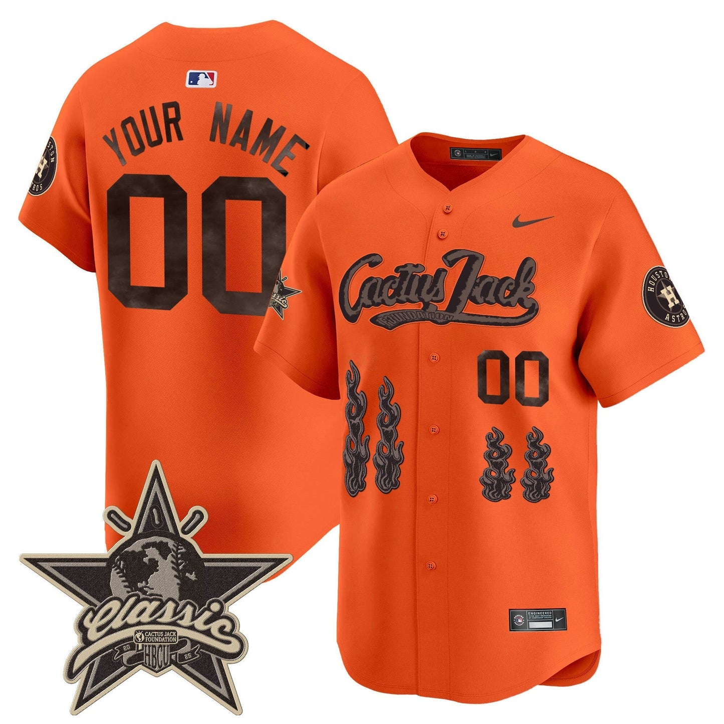 Camisa MLB Houston Cactus Jack 2025 Vapor Premier Limited Jersey