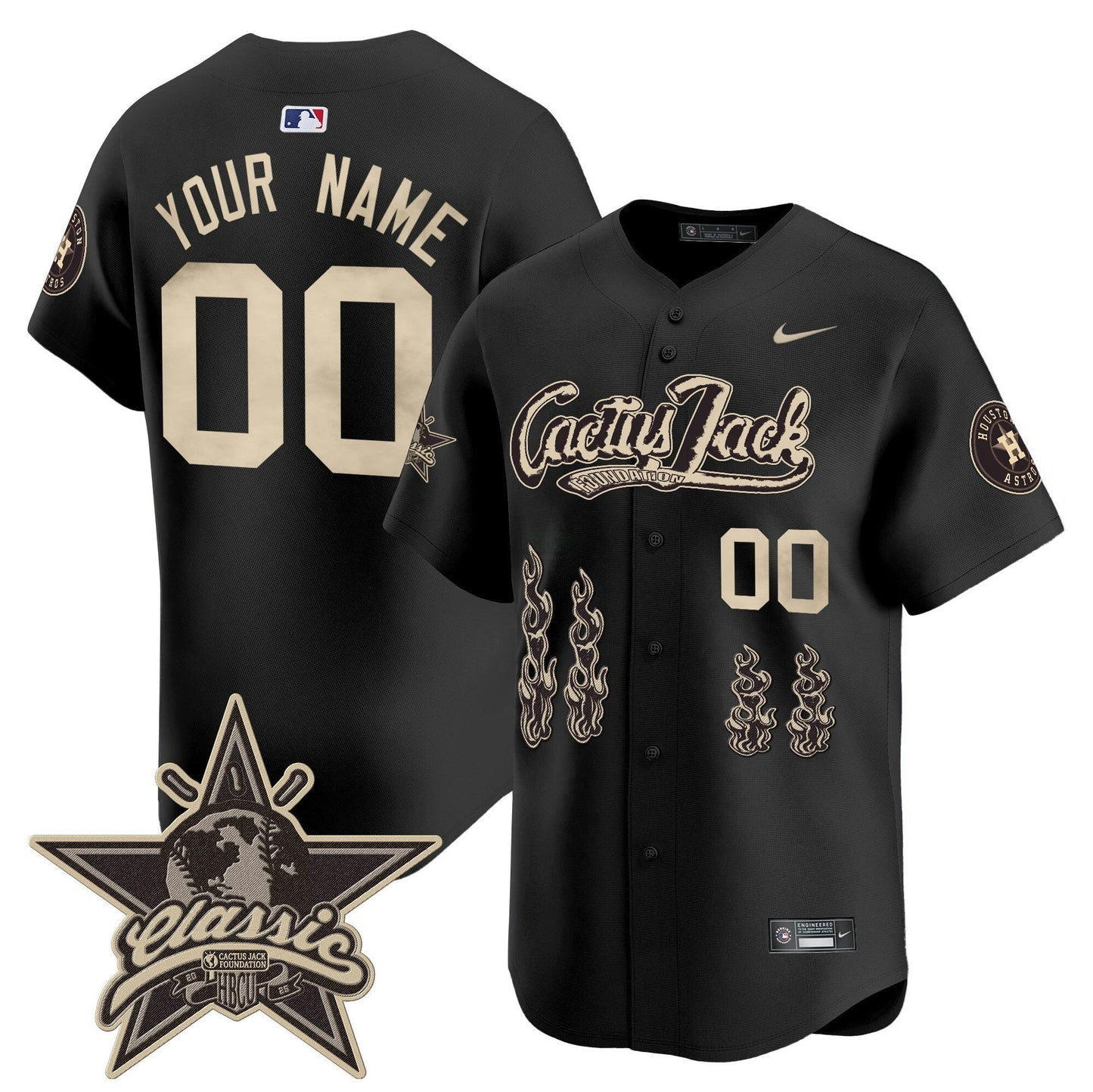 Camisa MLB Houston Cactus Jack 2025 Vapor Premier Limited Jersey