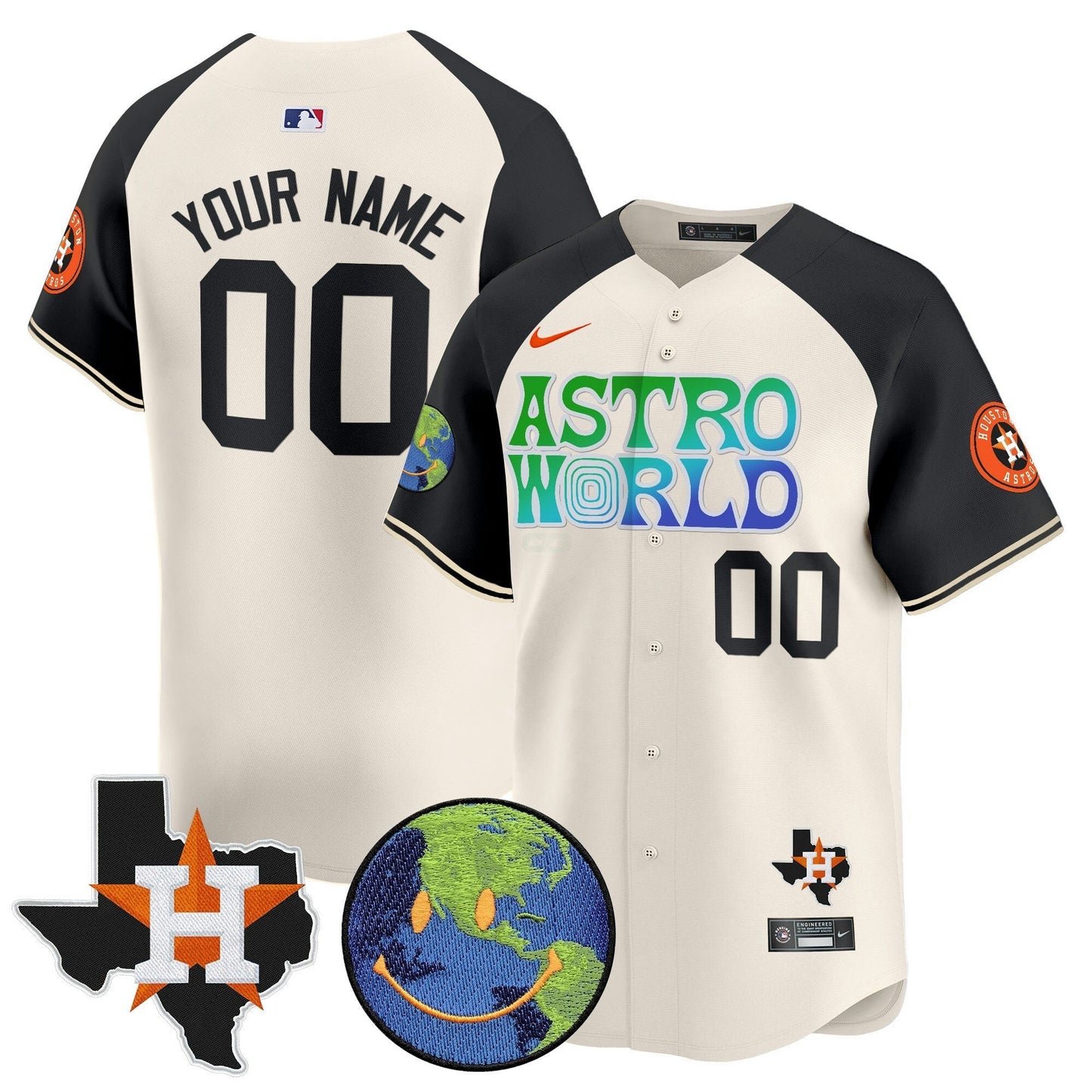 Camisa MLB Houston Cactus Jack Astro World Vapor Premier Limited Jersey