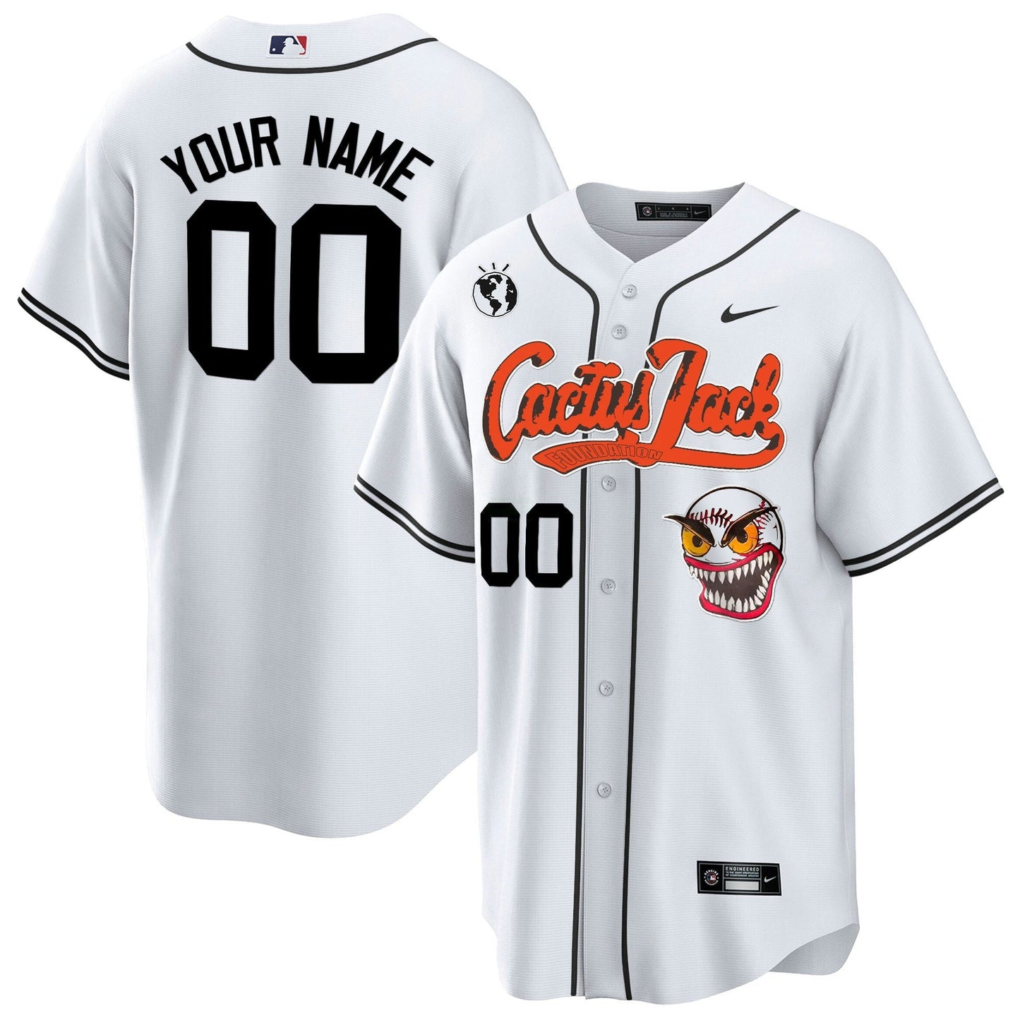 Camisa MLB Houston Cactus Jack Cool Base Jersey – Stitched