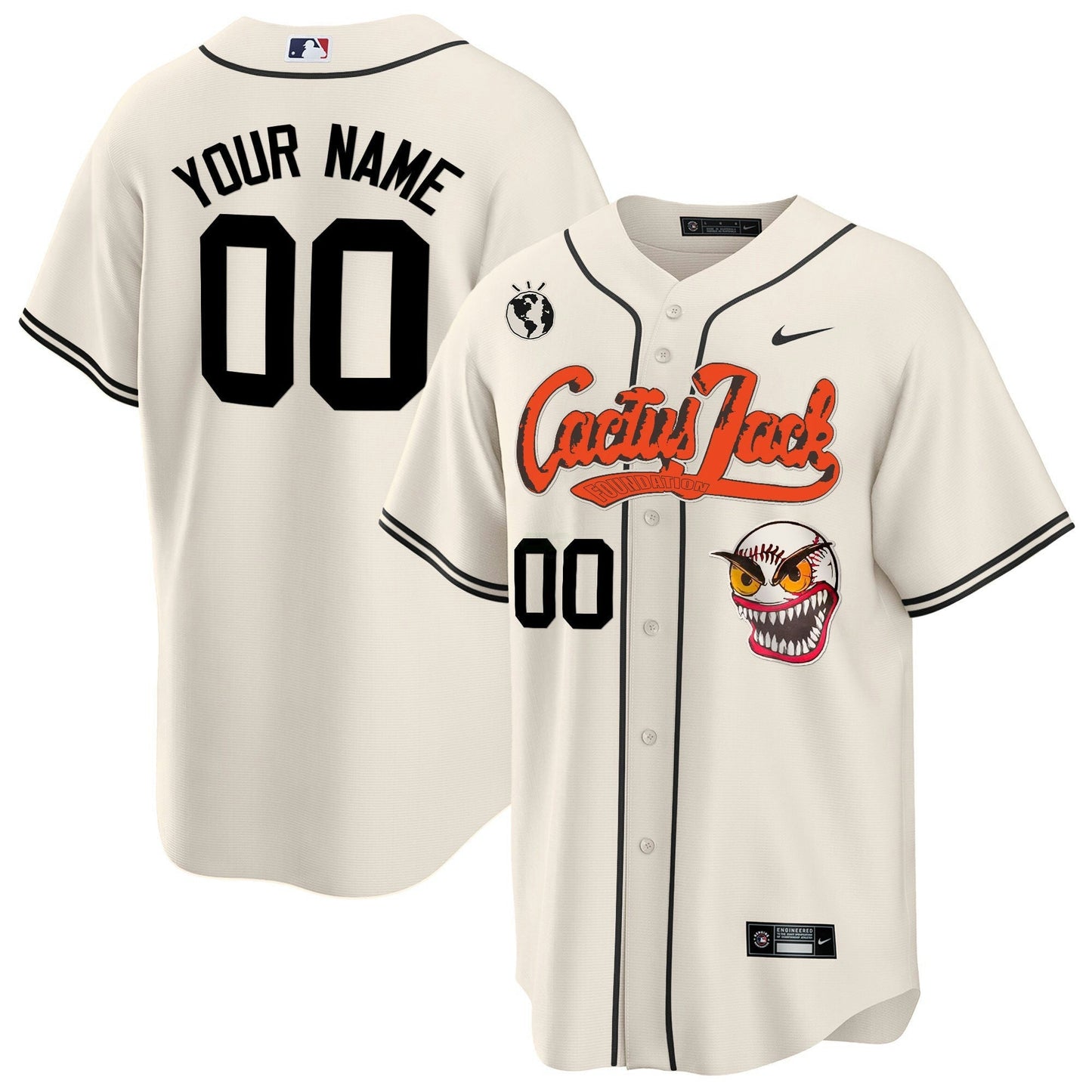 Camisa MLB Houston Cactus Jack Cool Base Jersey – Stitched