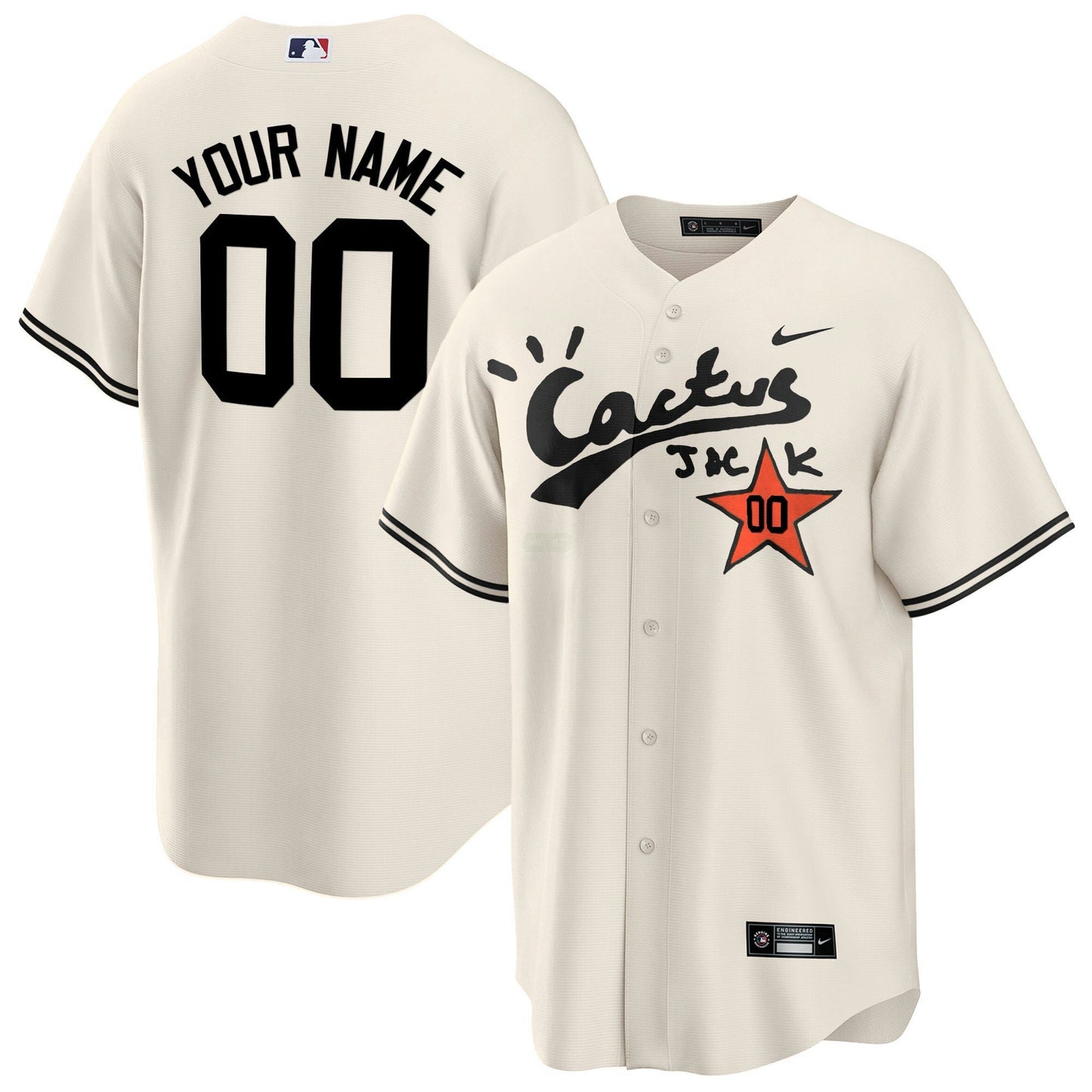 Camisa MLB Houston Cactus Jack Cool Base Jersey V2 – Stitched