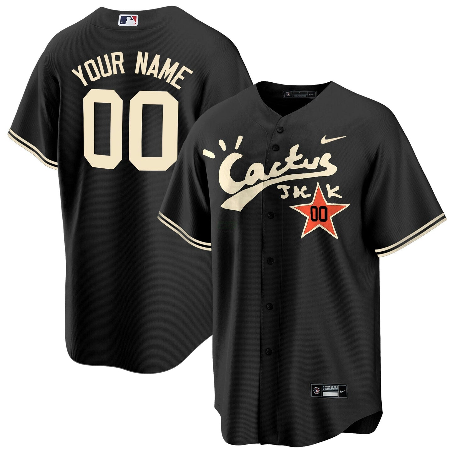 Camisa MLB Houston Cactus Jack Cool Base Jersey V2 – Stitched