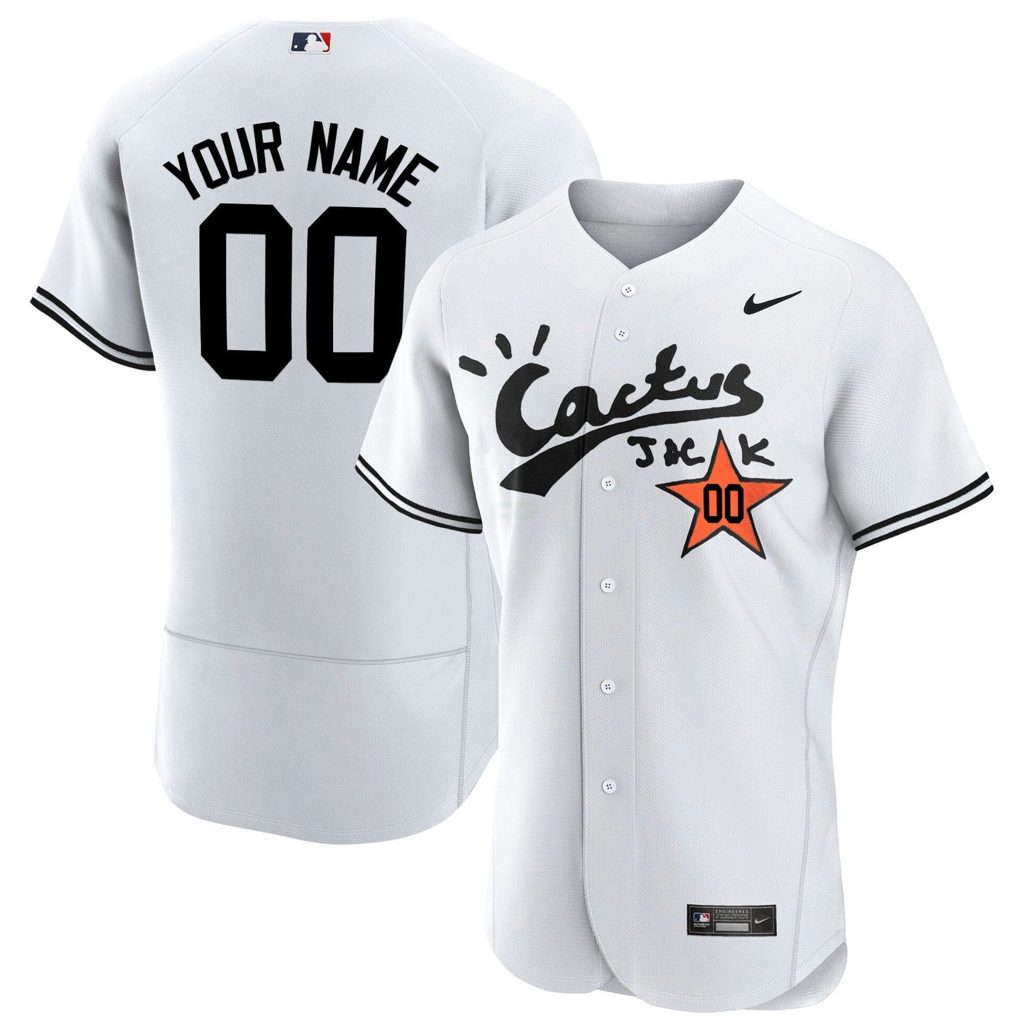 Camisa MLB Houston Cactus Jack Flex Base Jersey V2 – Stitched