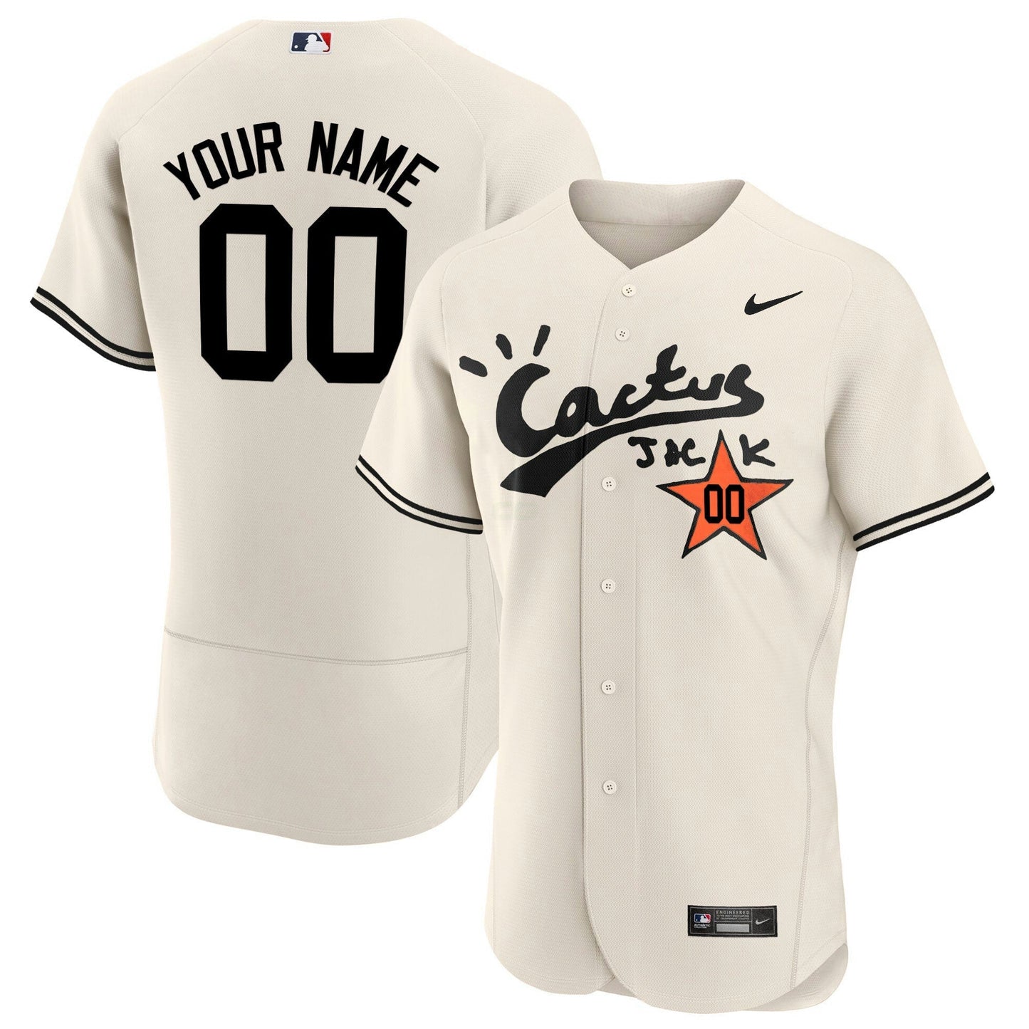 Camisa MLB Houston Cactus Jack Flex Base Jersey V2 – Stitched
