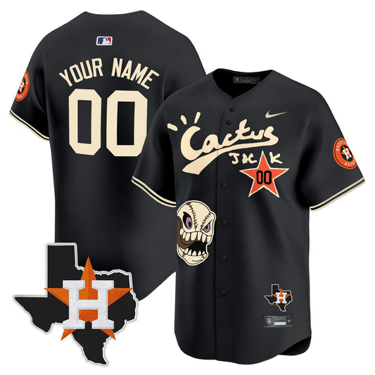 Camisa MLB Houston Cactus Jack Patch Vapor Premier Limited Jersey