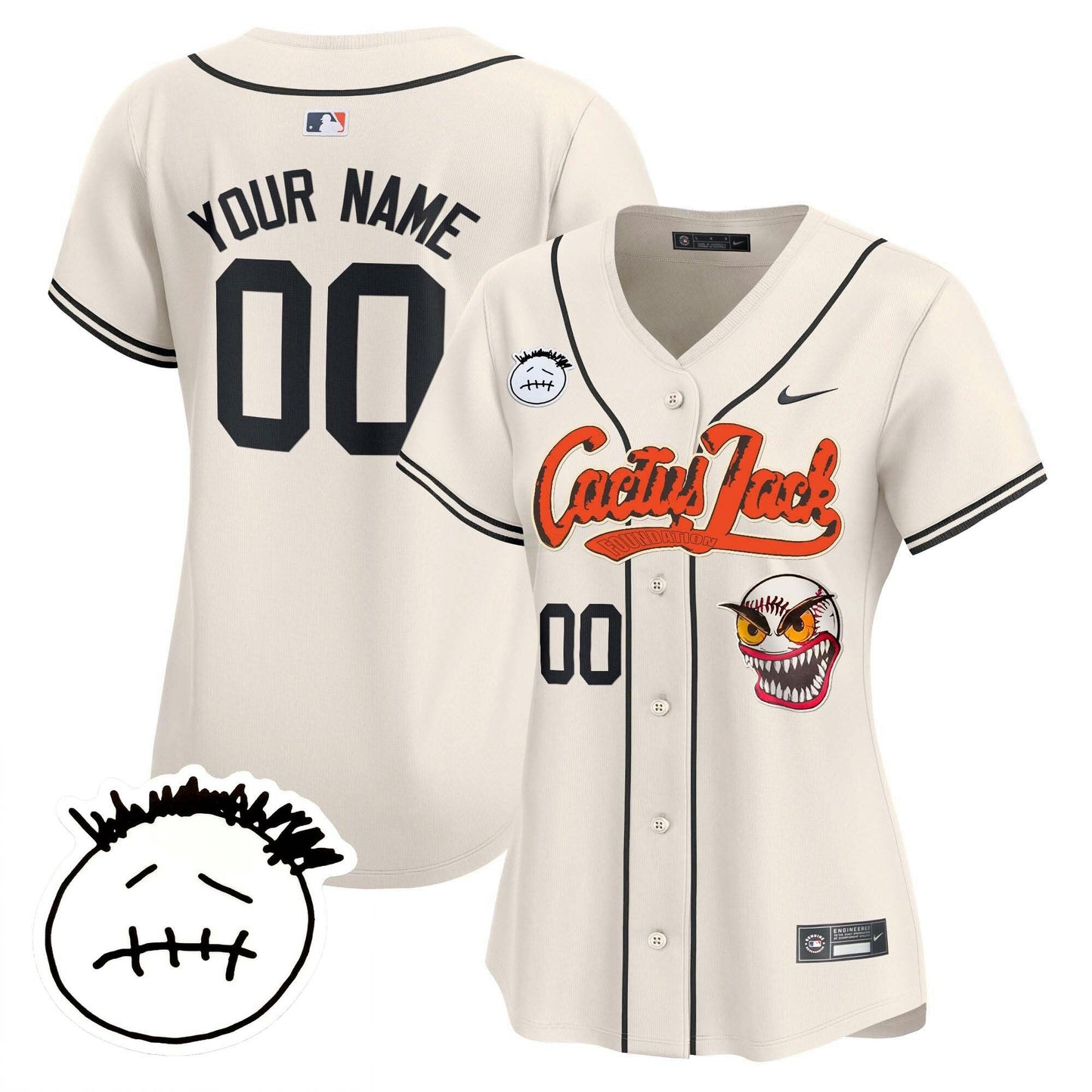 Camisa MLB Houston Cactus Jack Patch Vapor Premier Limited Jersey V3 – Stitched