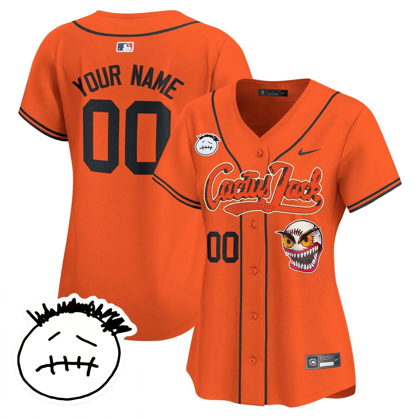 Camisa MLB Houston Cactus Jack Patch Vapor Premier Limited Jersey V3 – Stitched