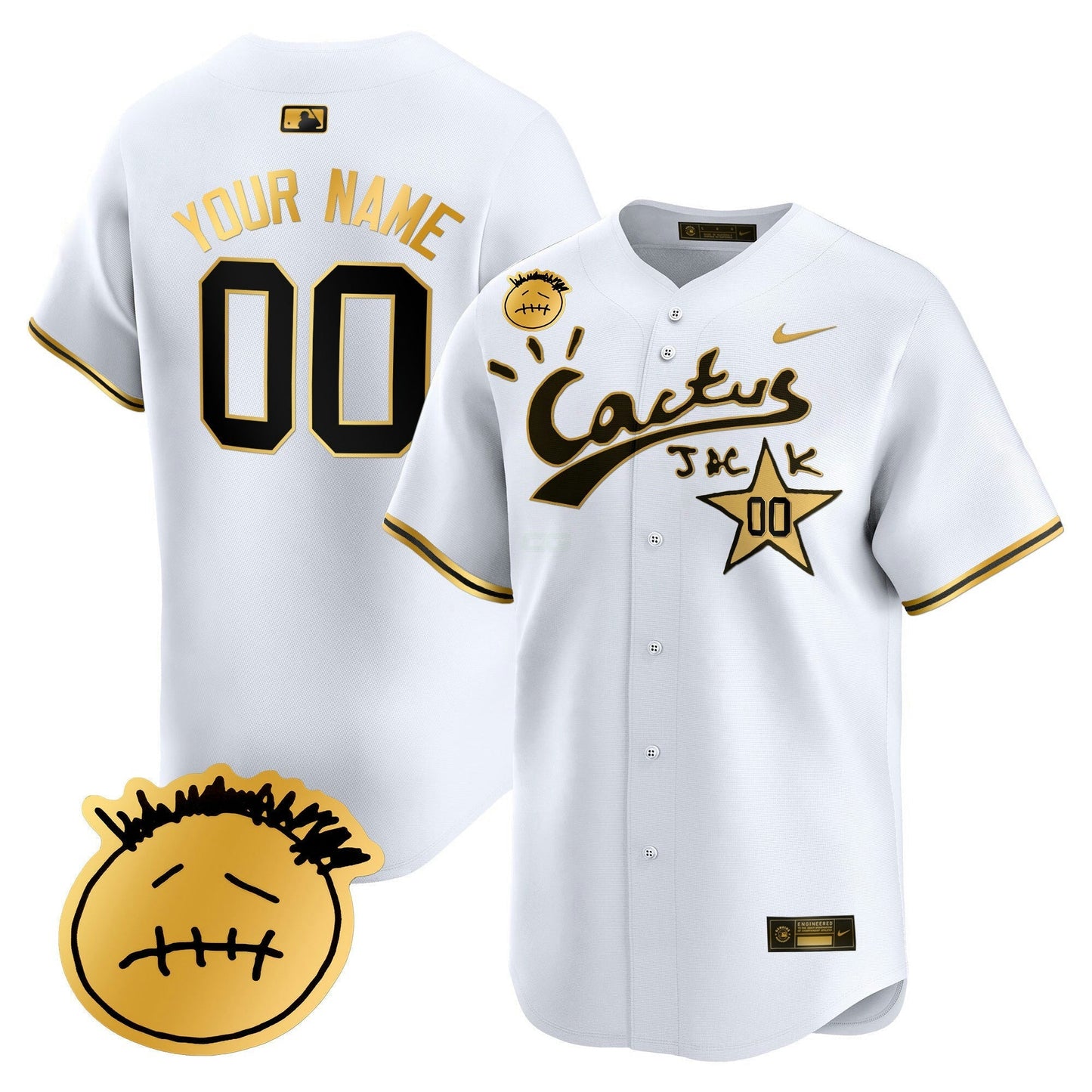 Camisa MLB Houston Cactus Jack Patch Vapor Premier Limited Jersey V5 – Stitched