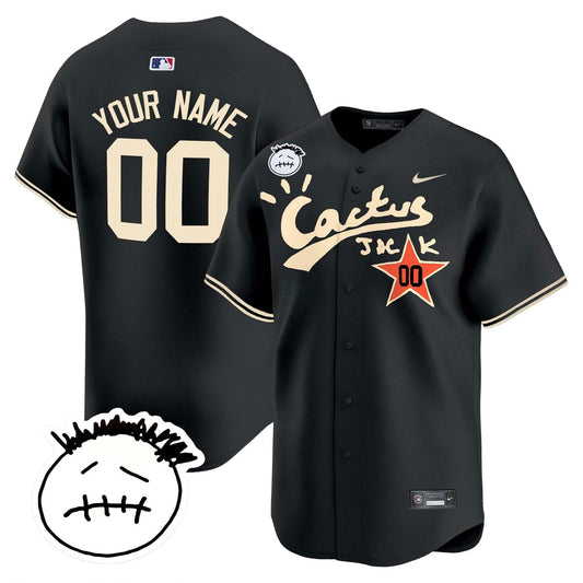 Camisa MLB Houston Cactus Jack Patch Vapor Premier Limited Jersey V5 – Stitched