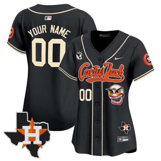 Camisa MLB Houston Cactus Jack Patch Vapor Premier Limited Jersey V6 – Stitched