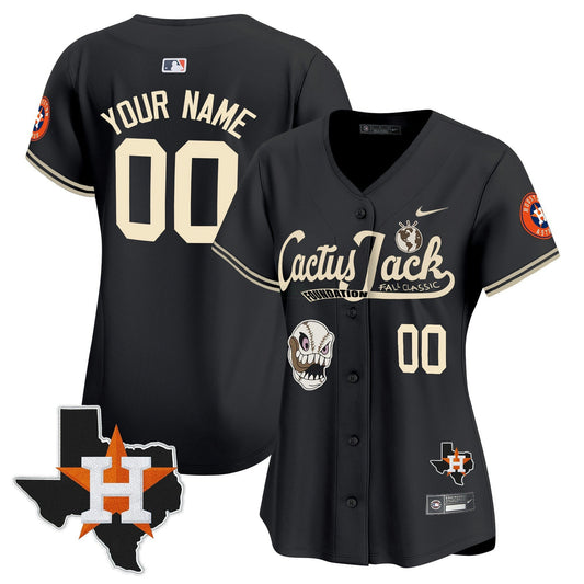 Camisa MLB Houston Cactus Jack Patch Vapor Premier Limited Jersey V8 – Stitched