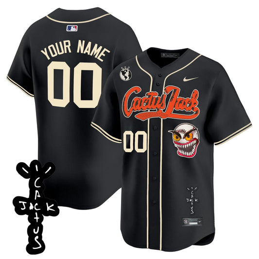 Camisa MLB Houston Cactus Jack Patch Vapor Premier Limited Jersey – Stitched