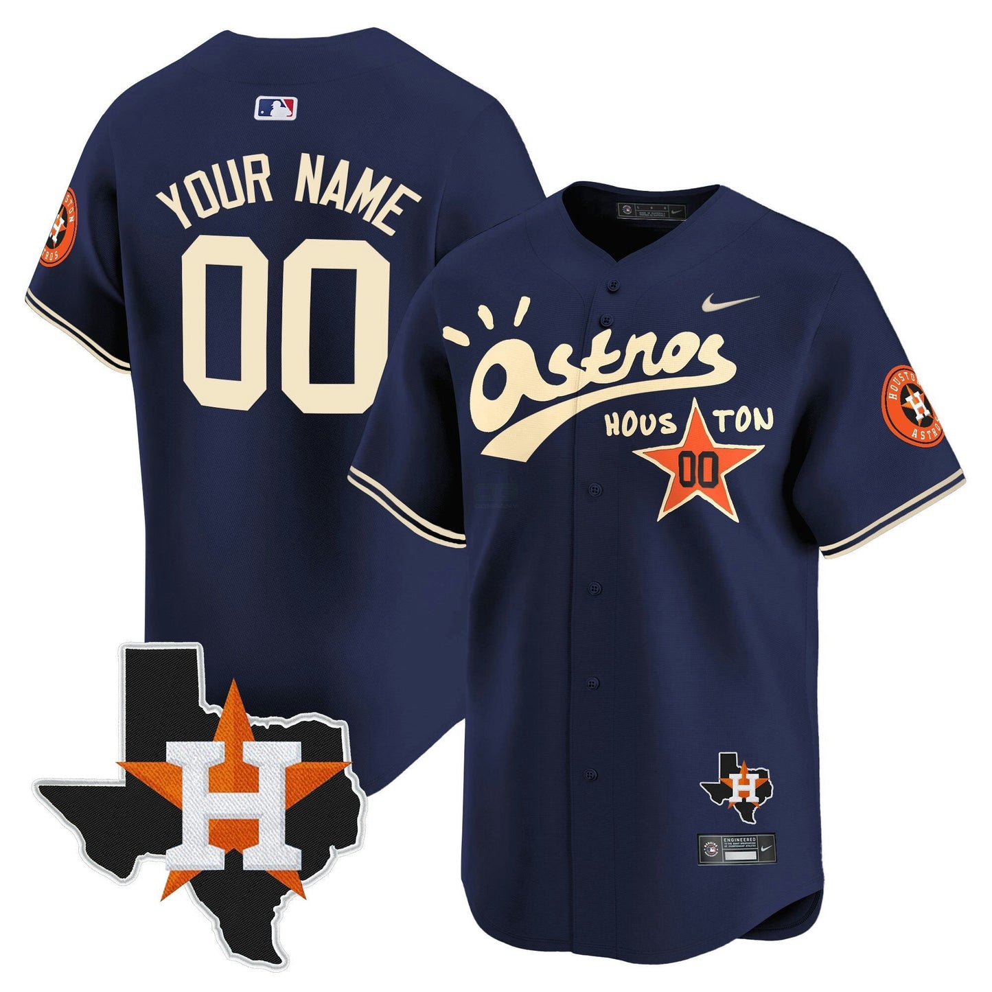 Camisa MLB Houston Cactus Jack Style Vapor Premier Limited Jersey – Stitched