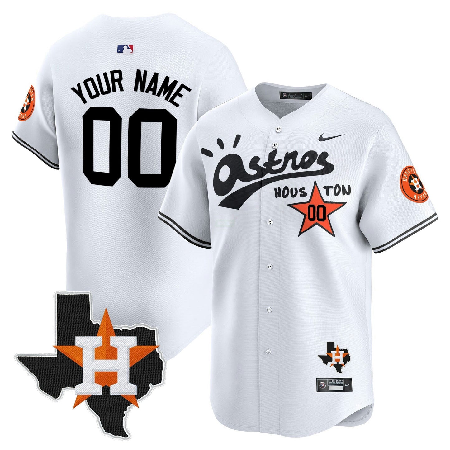Camisa MLB Houston Cactus Jack Style Vapor Premier Limited Jersey – Stitched