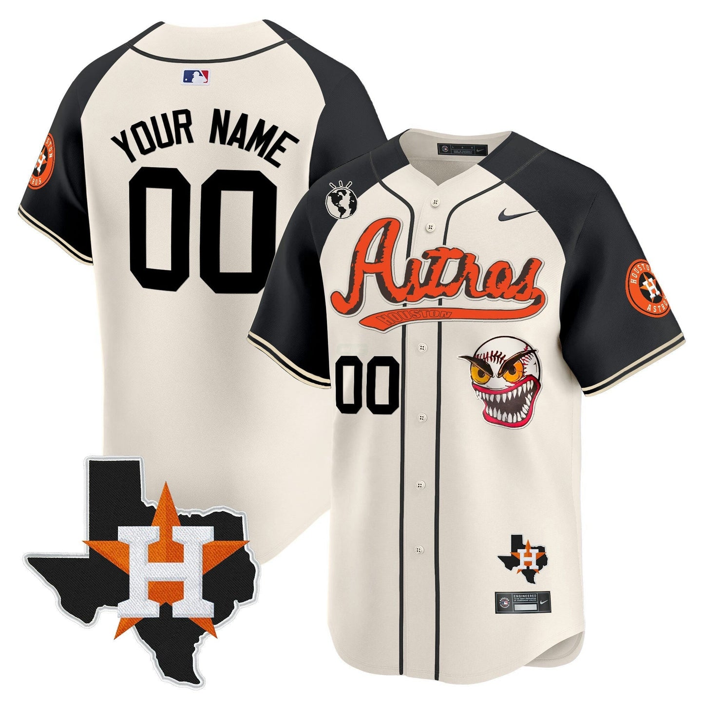 Camisa MLB Houston Cactus Jack Style Vapor Premier Limited Jersey V2 – Stitched