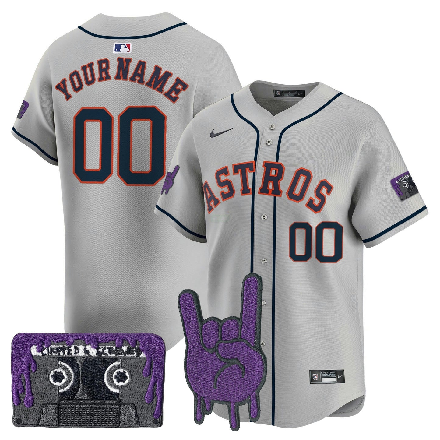 Camisa MLB Houston DJ Screw Patch Vapor Premier Limited Jersey