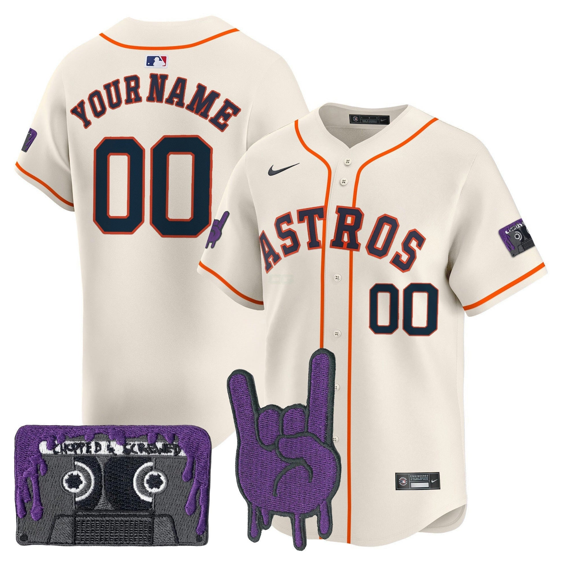 Camisa MLB Houston DJ Screw Patch Vapor Premier Limited Jersey