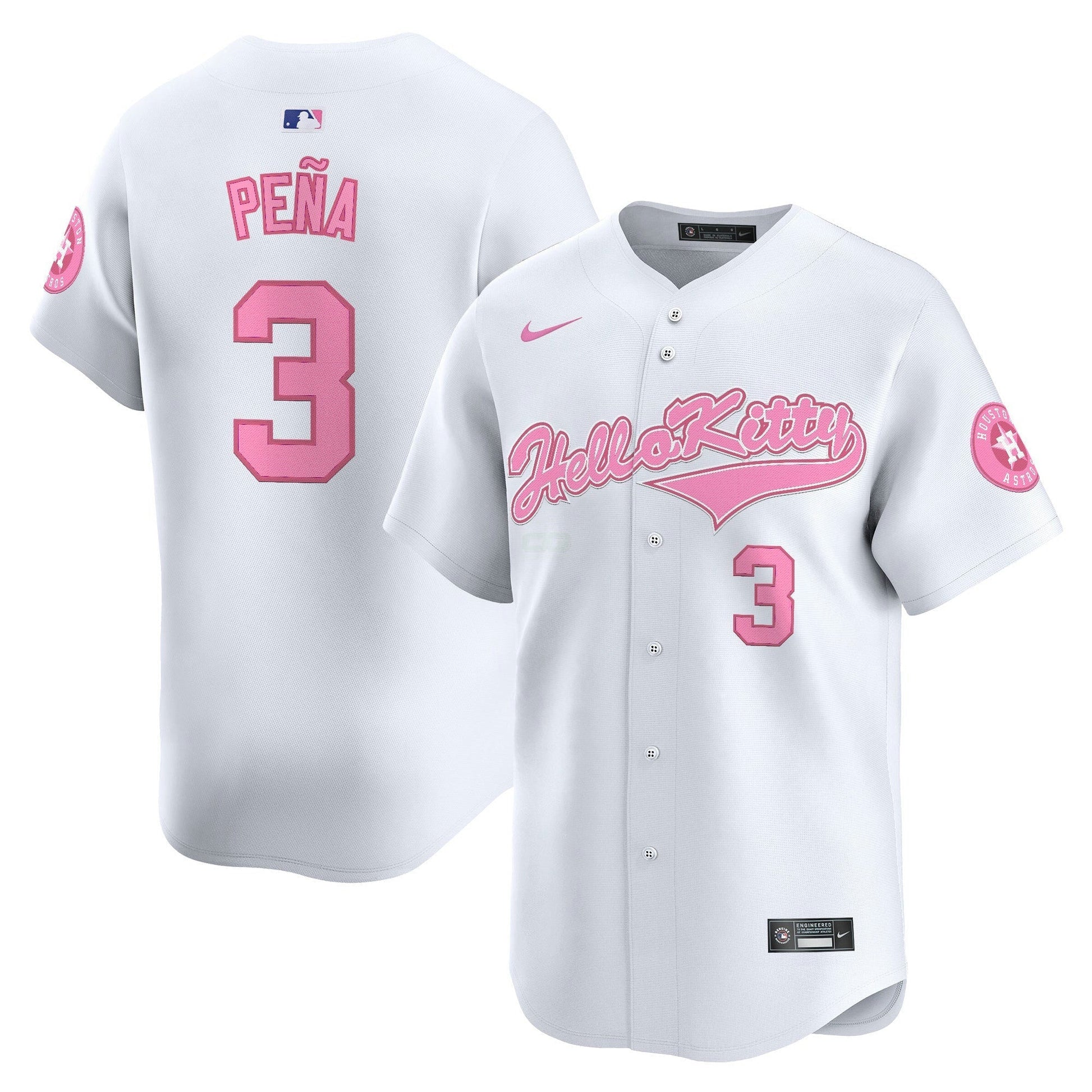 Camisa MLB Houston Flex Base Fan Made Jersey