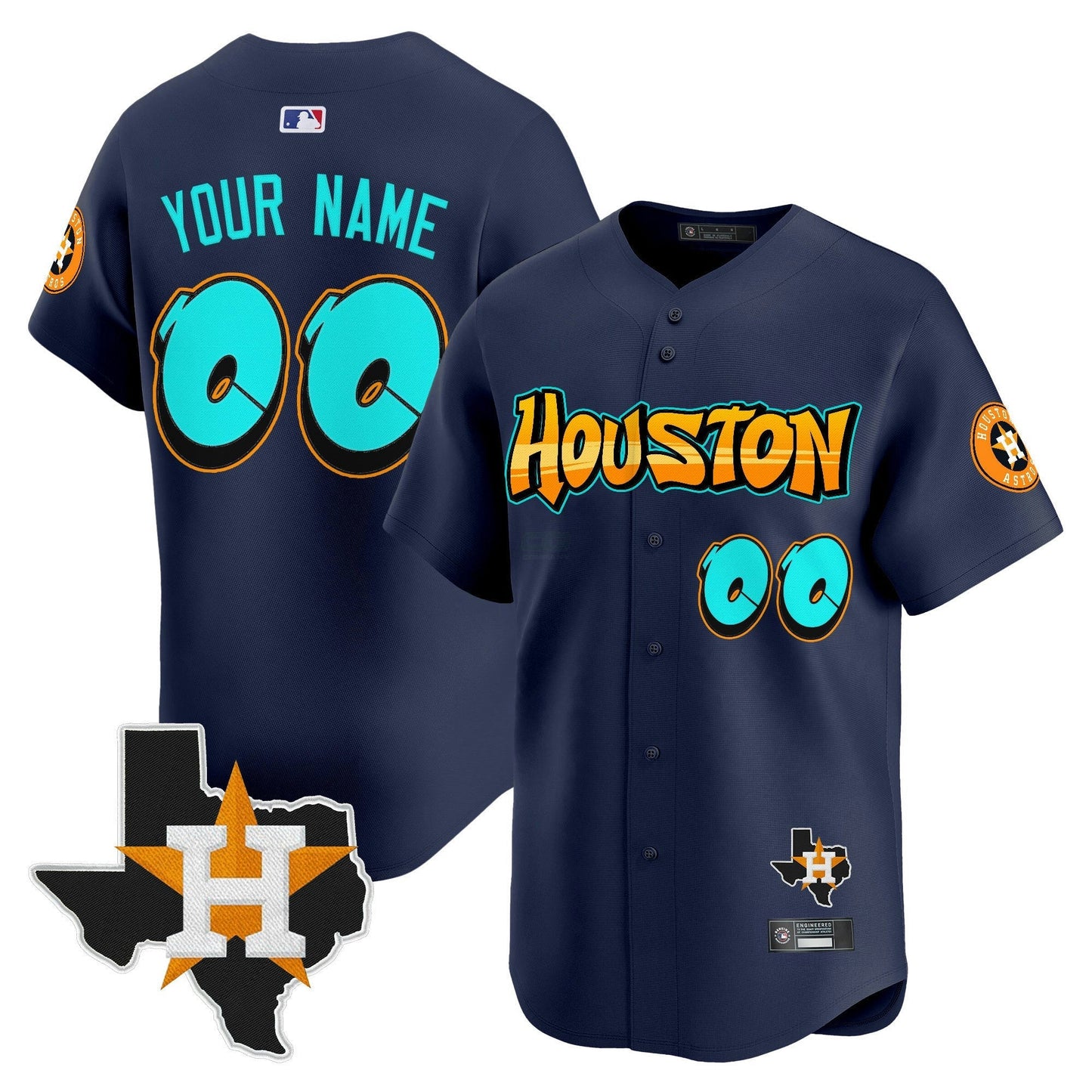 Camisa MLB Houston ‘Graffiti H-Town Edition’ Vapor Premier Limited Jersey