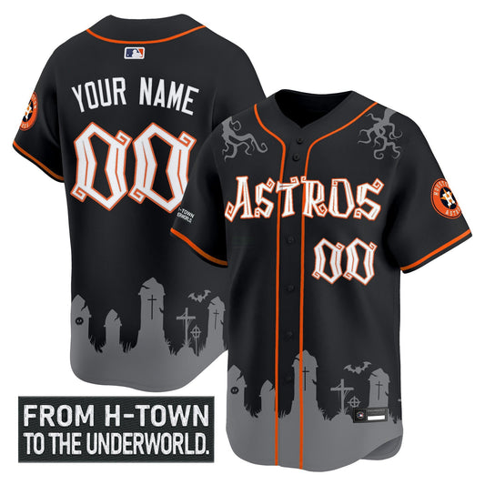 Camisa MLB Houston ‘Halloween Shadows Edition’ Vapor Premier Limited Jersey – Stitched
