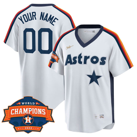 Camisa MLB Houston Home Cooperstown 2022 Champions Limited Custom Name and Number Player Jersey - Home Cooperstown