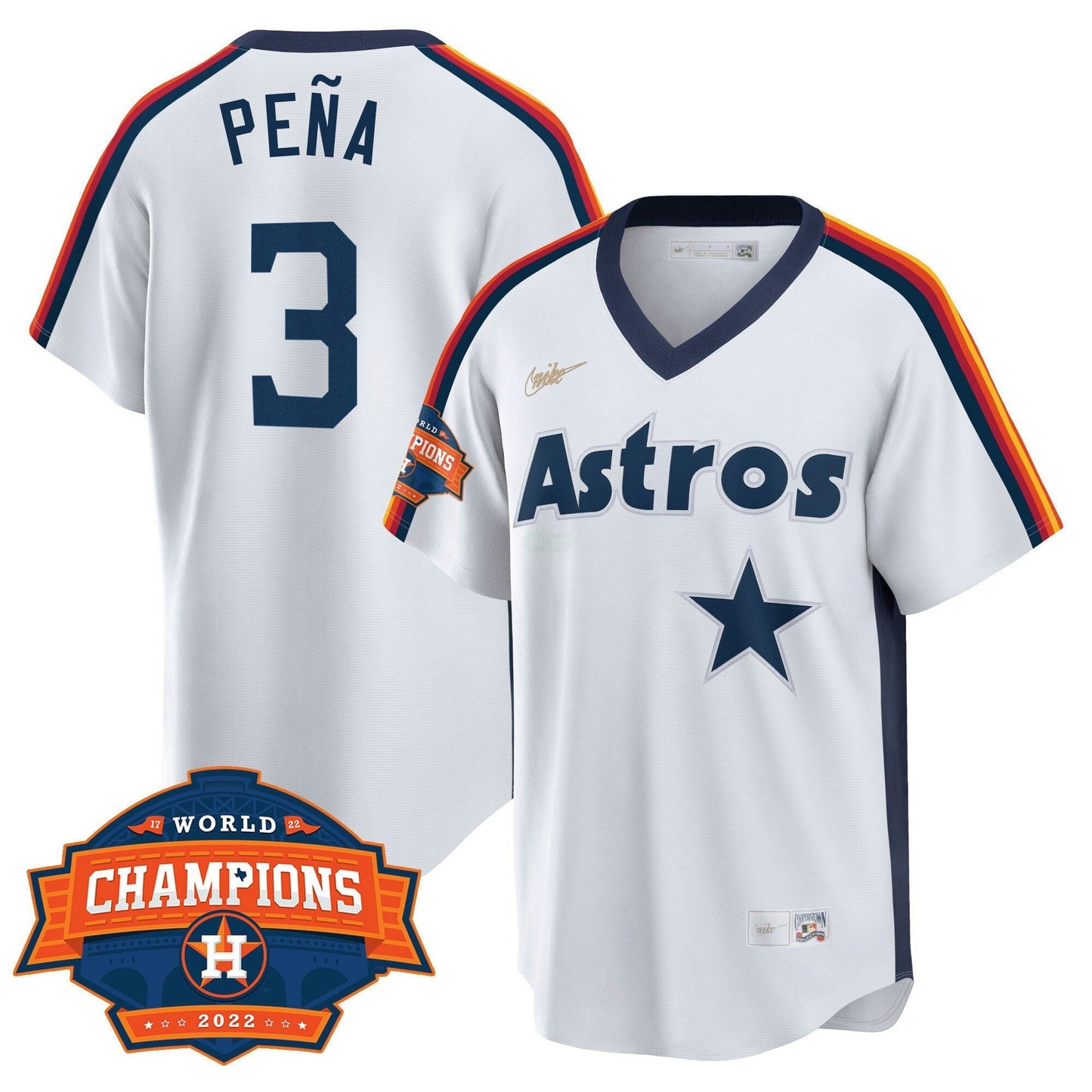 Camisa MLB Houston Home Cooperstown 2022 Champions Limited Player Jersey