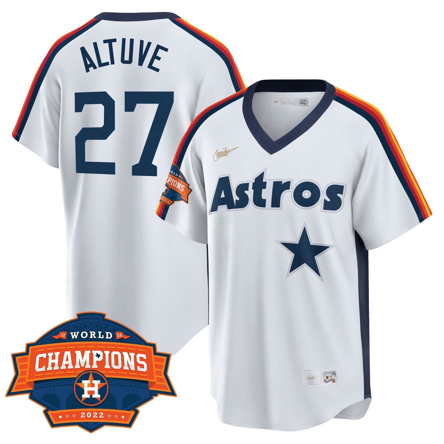 Camisa MLB Houston Home Cooperstown 2022 Champions Limited Player Jersey