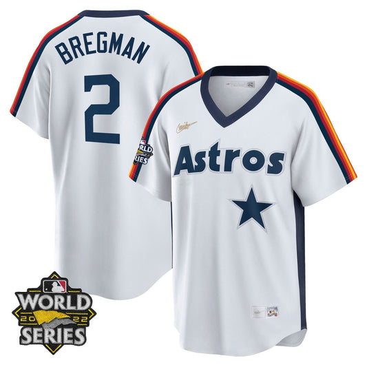 Camisa MLB Houston Home Cooperstown 2022 World Series Player Jersey