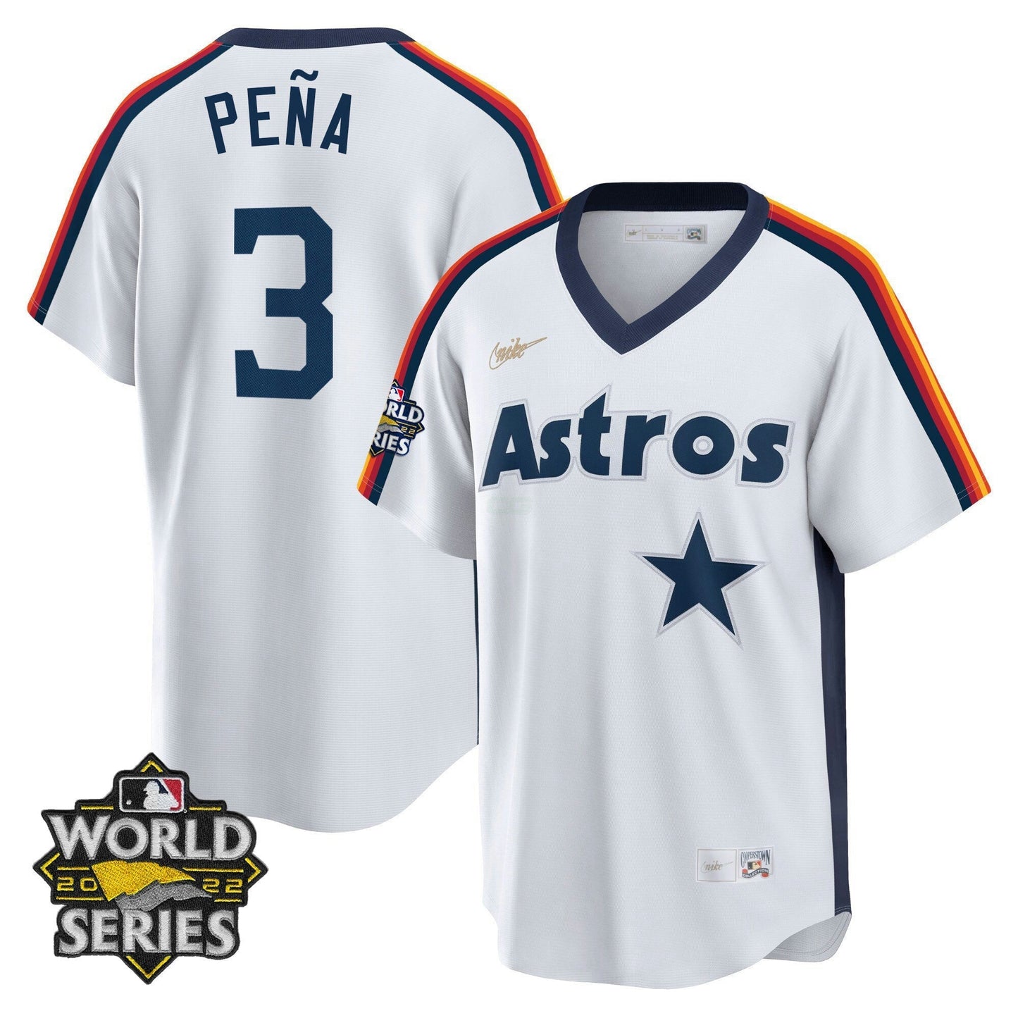 Camisa MLB Houston Home Cooperstown 2022 World Series Player Jersey