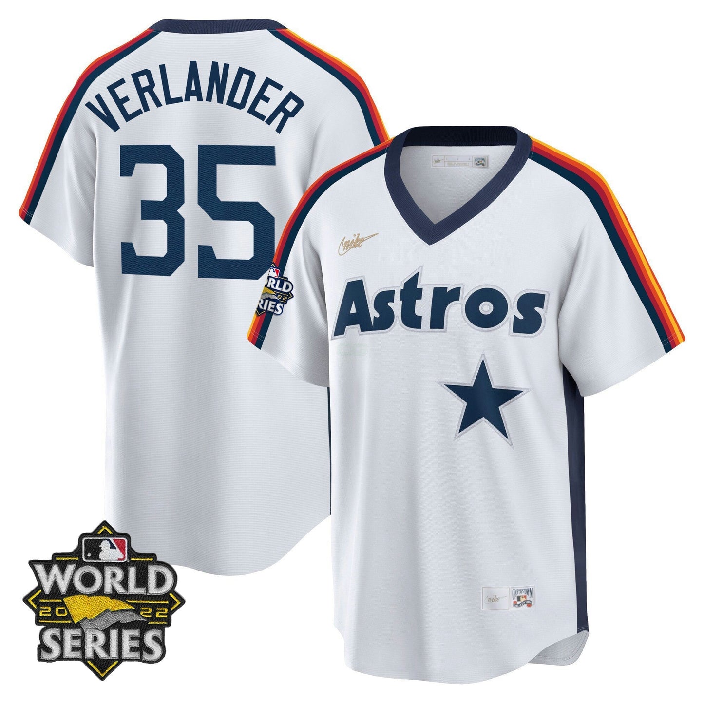 Camisa MLB Houston Home Cooperstown 2022 World Series Player Jersey