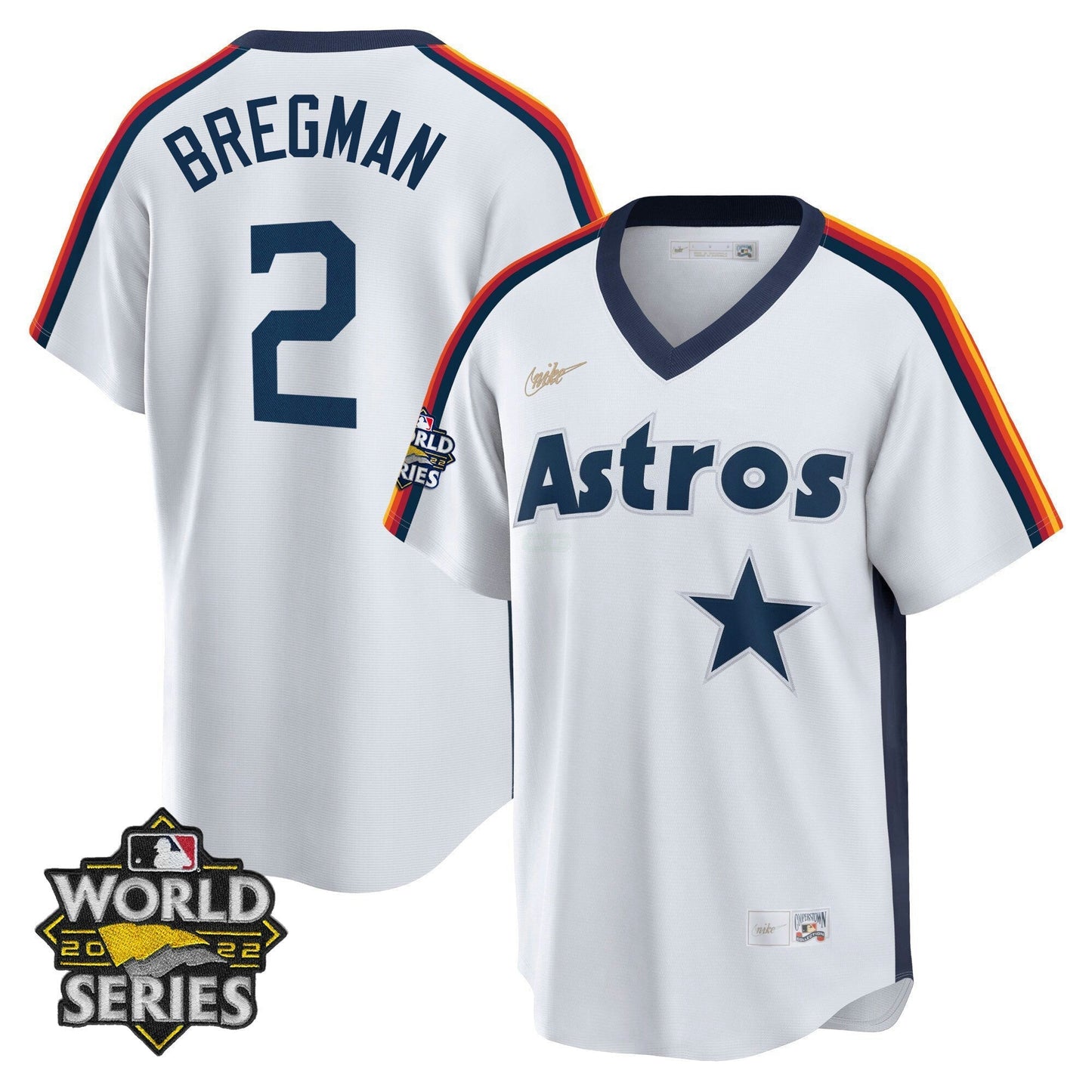 Camisa MLB Houston Home Cooperstown 2022 World Series Player Jersey