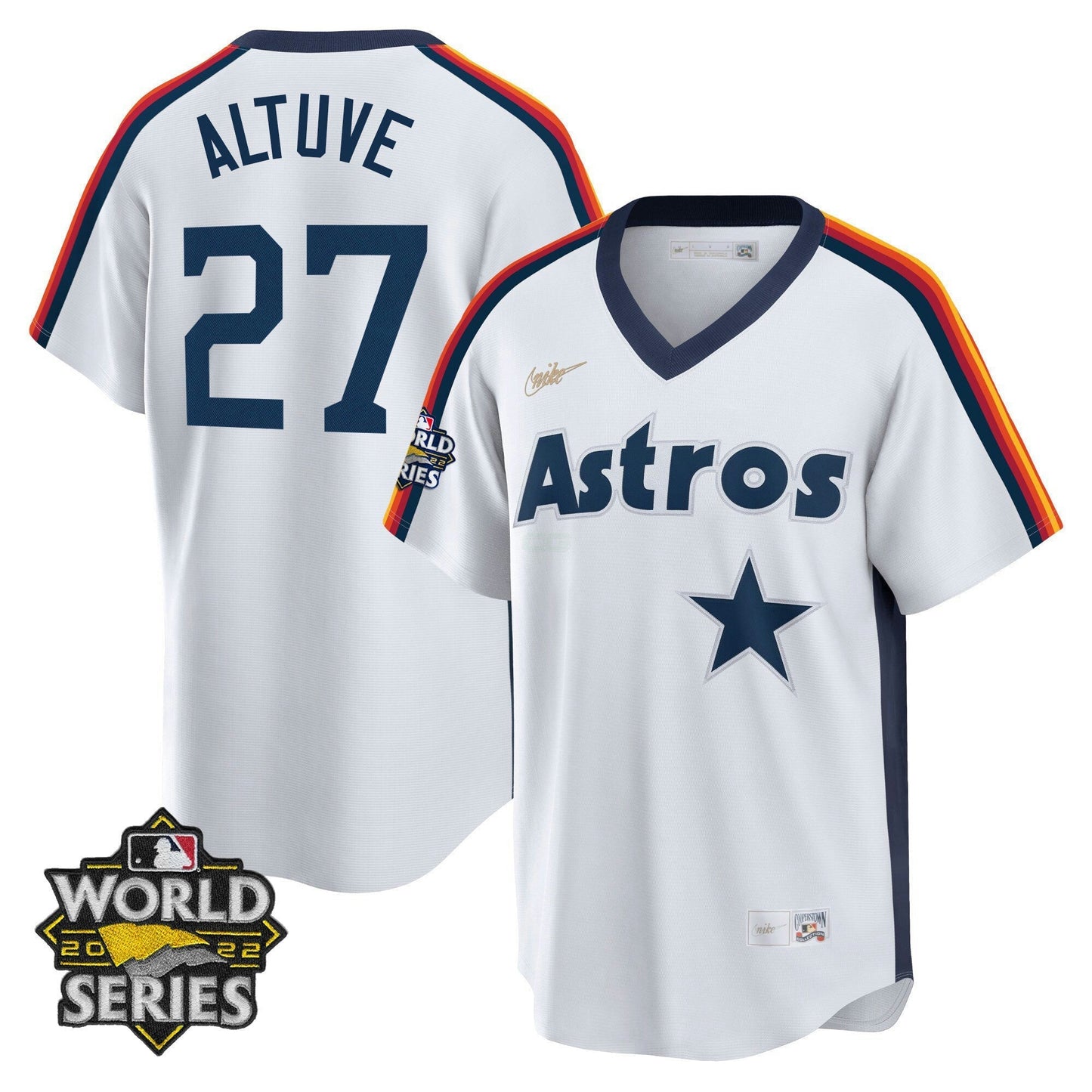 Camisa MLB Houston Home Cooperstown 2022 World Series Player Jersey