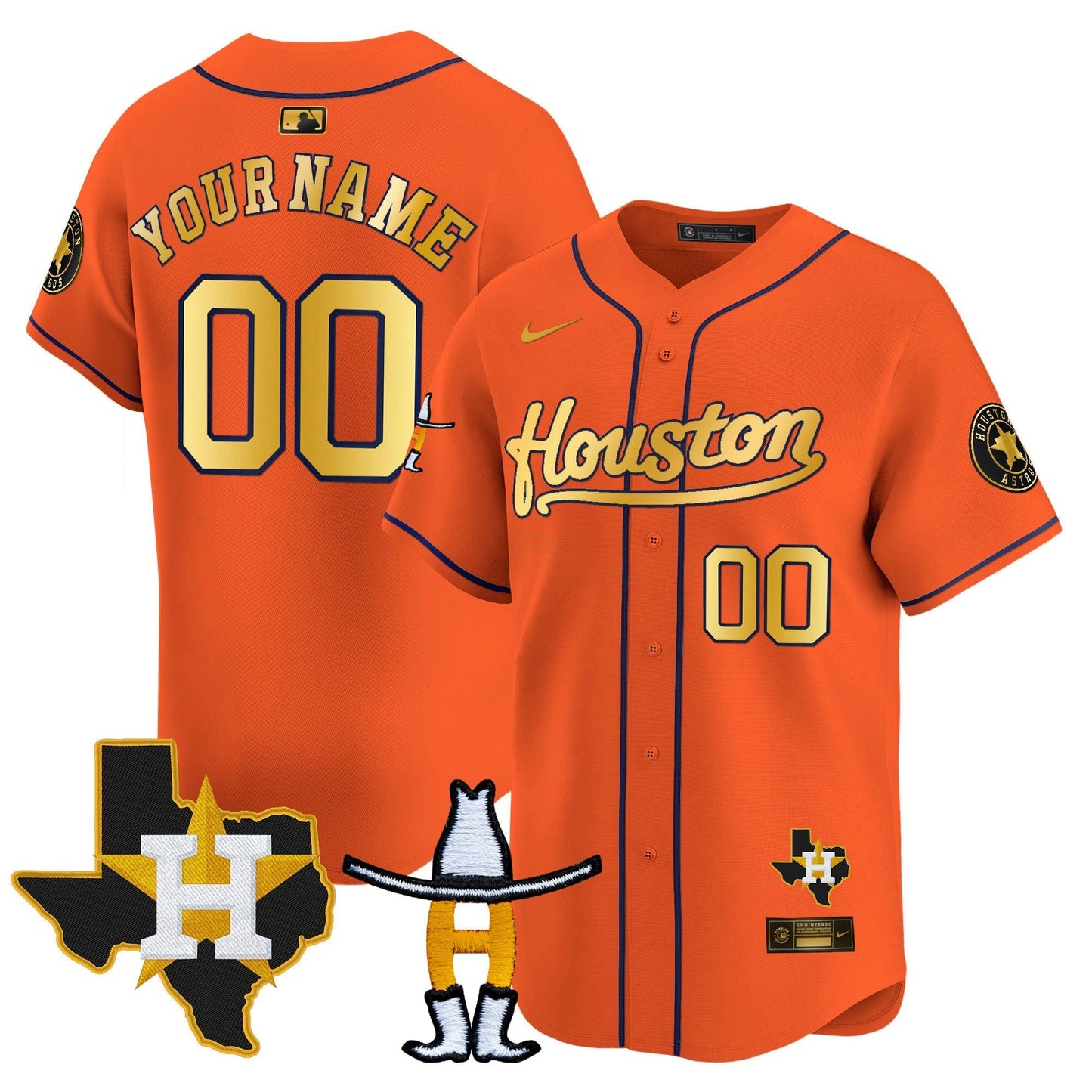 Camisa MLB Houston Houston Rodeo Patch Vapor Premier Limited Jersey
