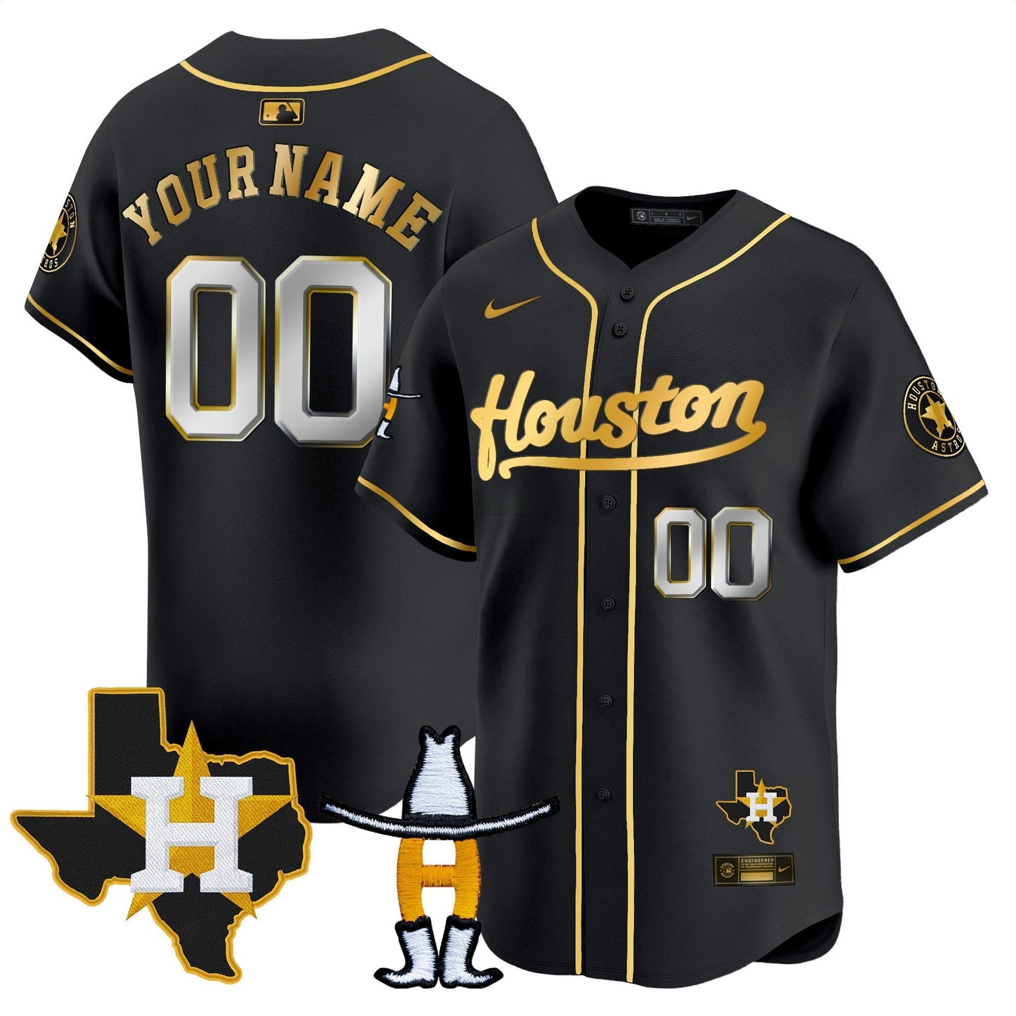 Camisa MLB Houston Houston Rodeo Patch Vapor Premier Limited Jersey