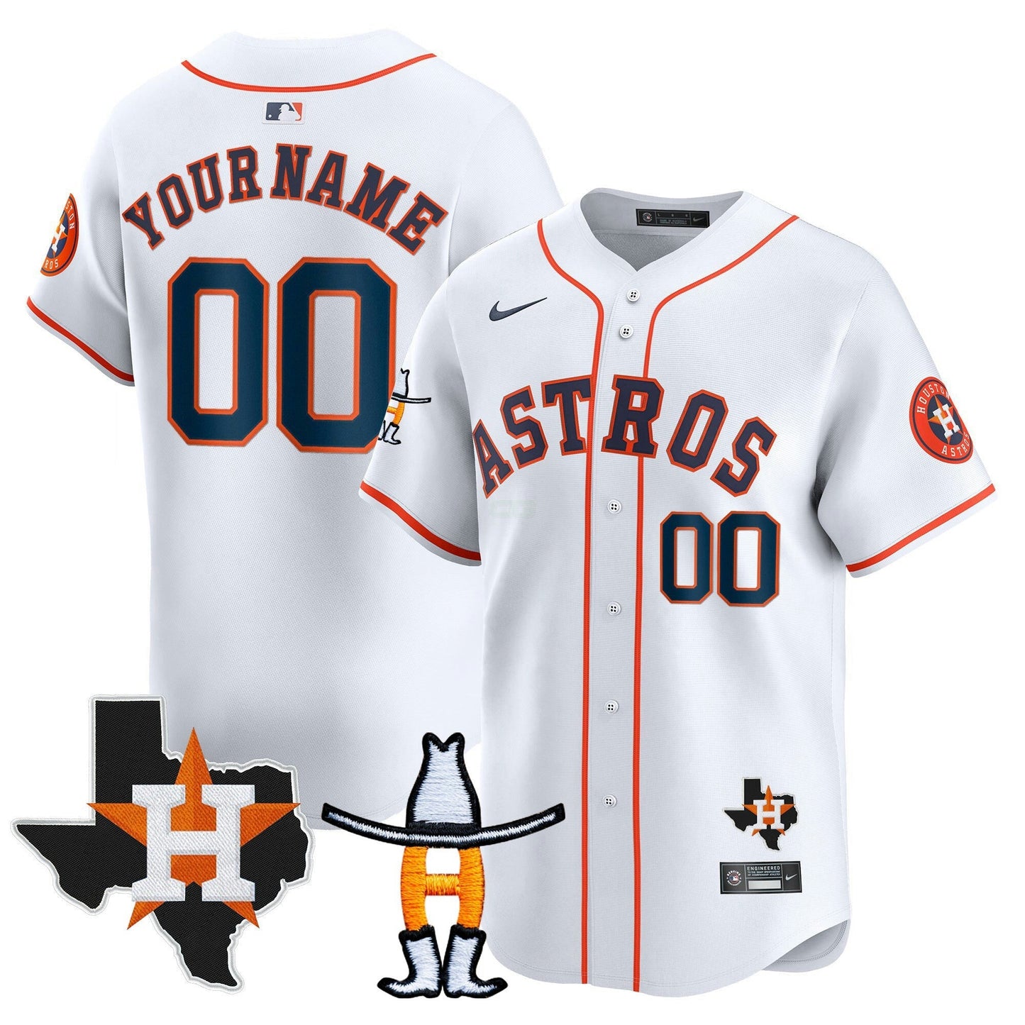 Camisa MLB Houston Houston Rodeo Patch Vapor Premier Limited Jersey V2