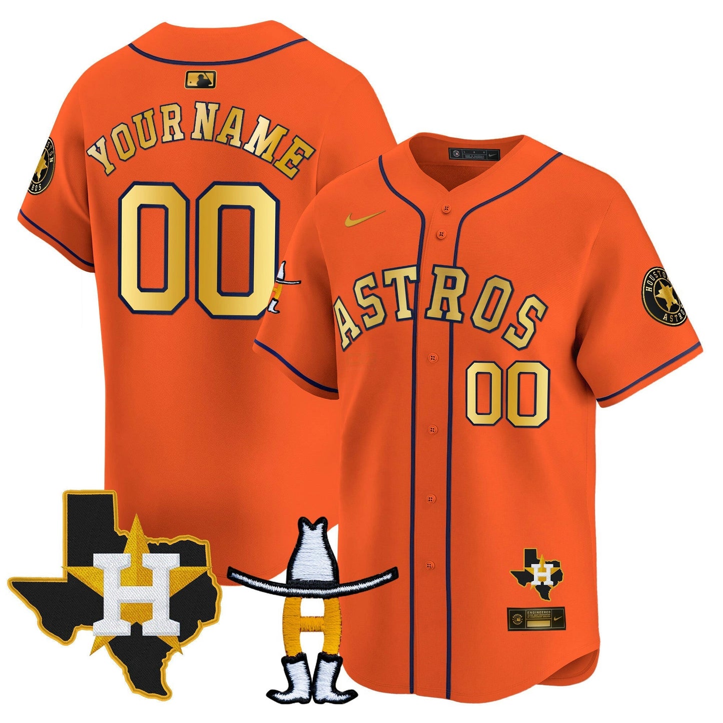 Camisa MLB Houston Houston Rodeo Patch Vapor Premier Limited Jersey V2