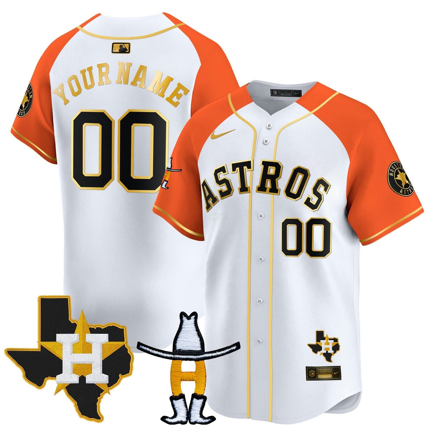 Camisa MLB Houston Houston Rodeo Patch Vapor Premier Limited Jersey V2