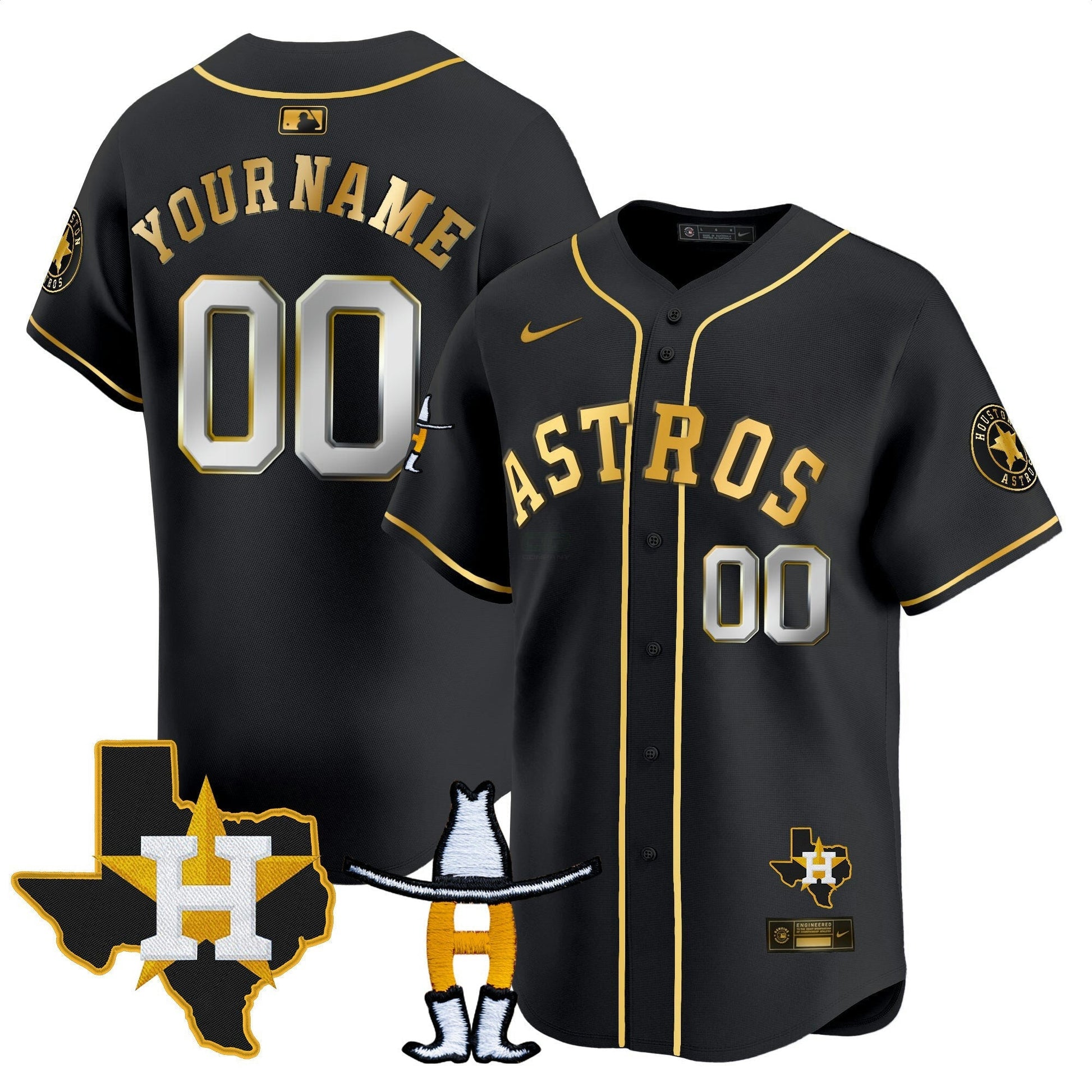 Camisa MLB Houston Houston Rodeo Patch Vapor Premier Limited Jersey V2