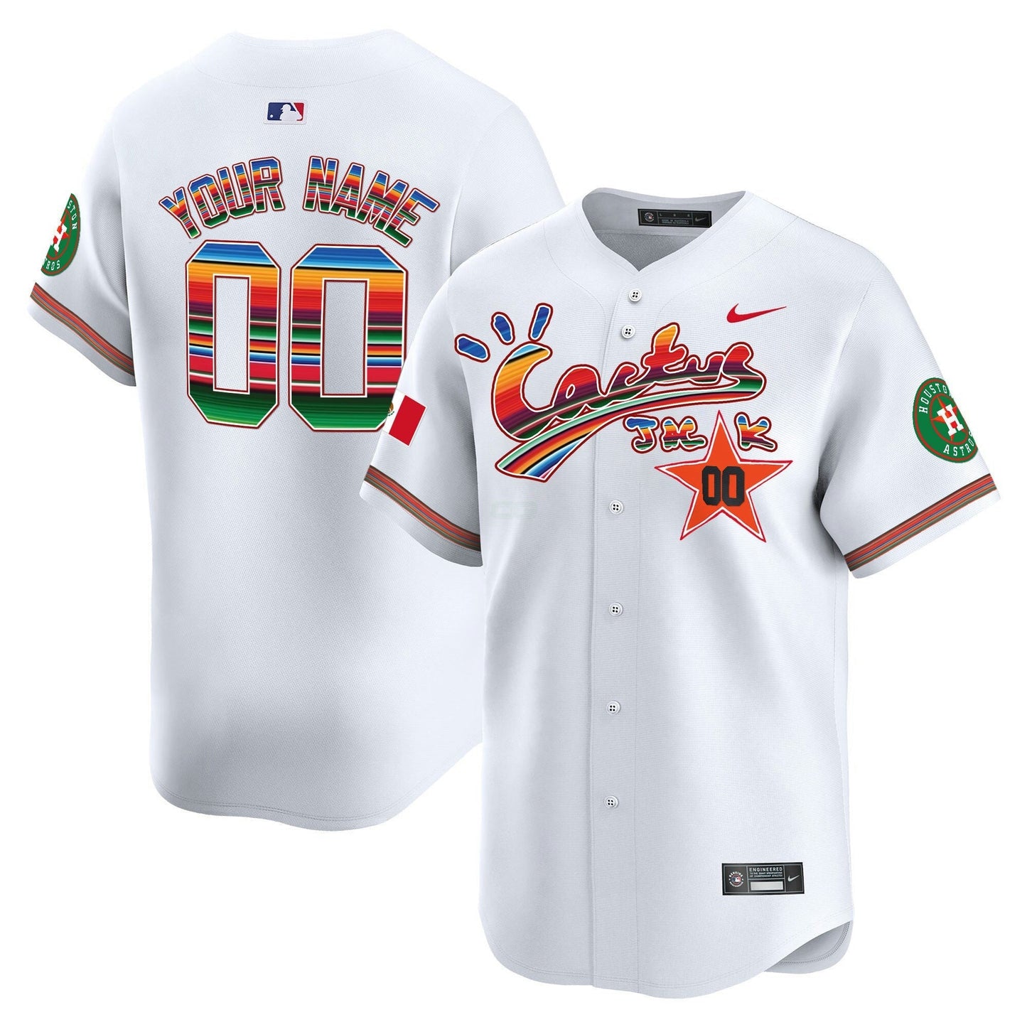 Camisa MLB Houston Mexico Cactus Jack Vapor Premier Limited Jersey