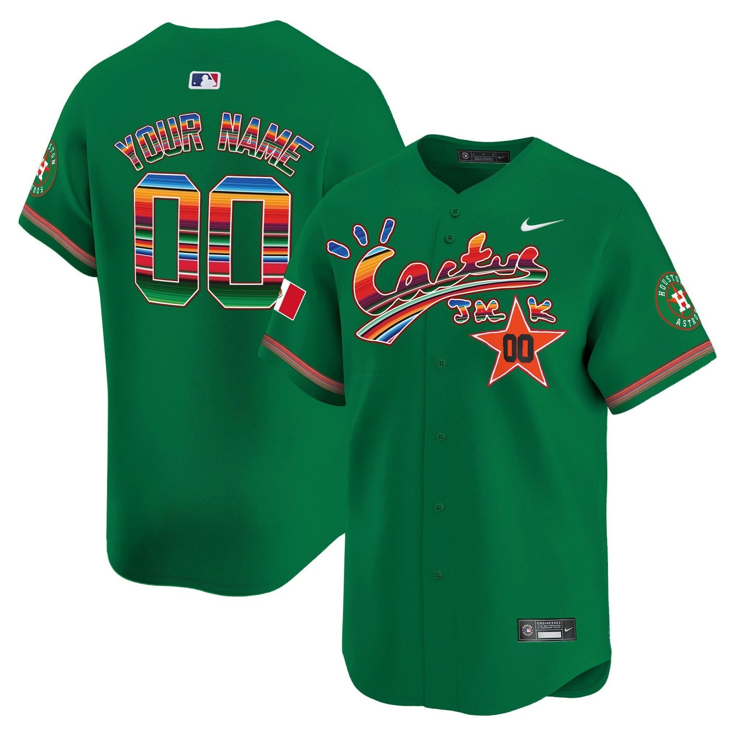 Camisa MLB Houston Mexico Cactus Jack Vapor Premier Limited Jersey