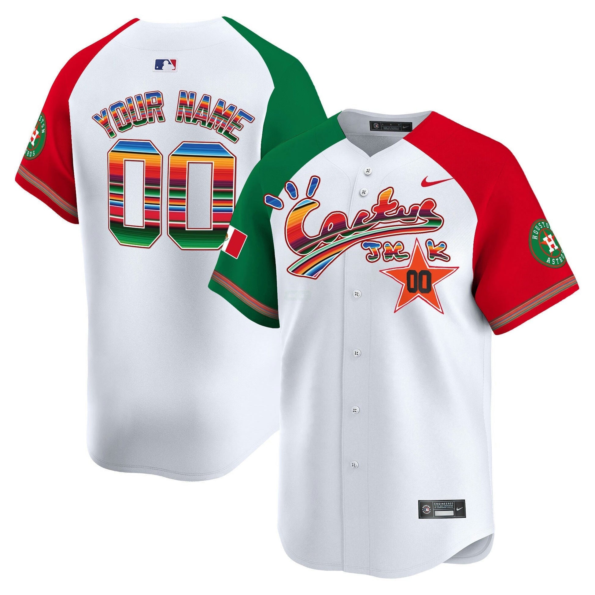 Camisa MLB Houston Mexico Cactus Jack Vapor Premier Limited Jersey