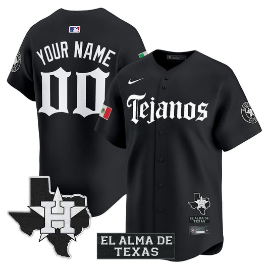 Camisa MLB Houston Mexico Tejano Barrio Style Vapor Premier Limited Jersey