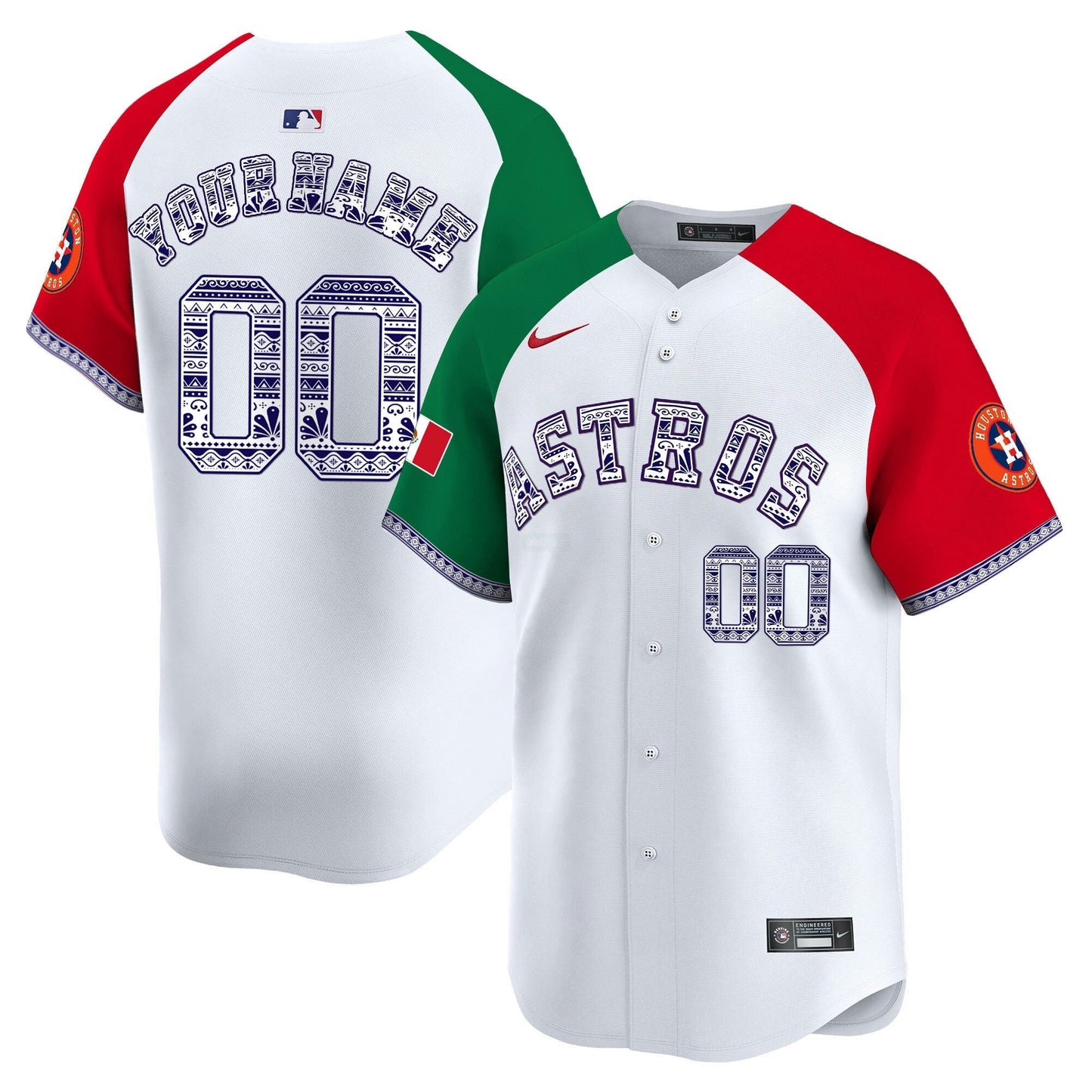 Camisa MLB Houston Mexico Vapor Premier Limited Jersey V2
