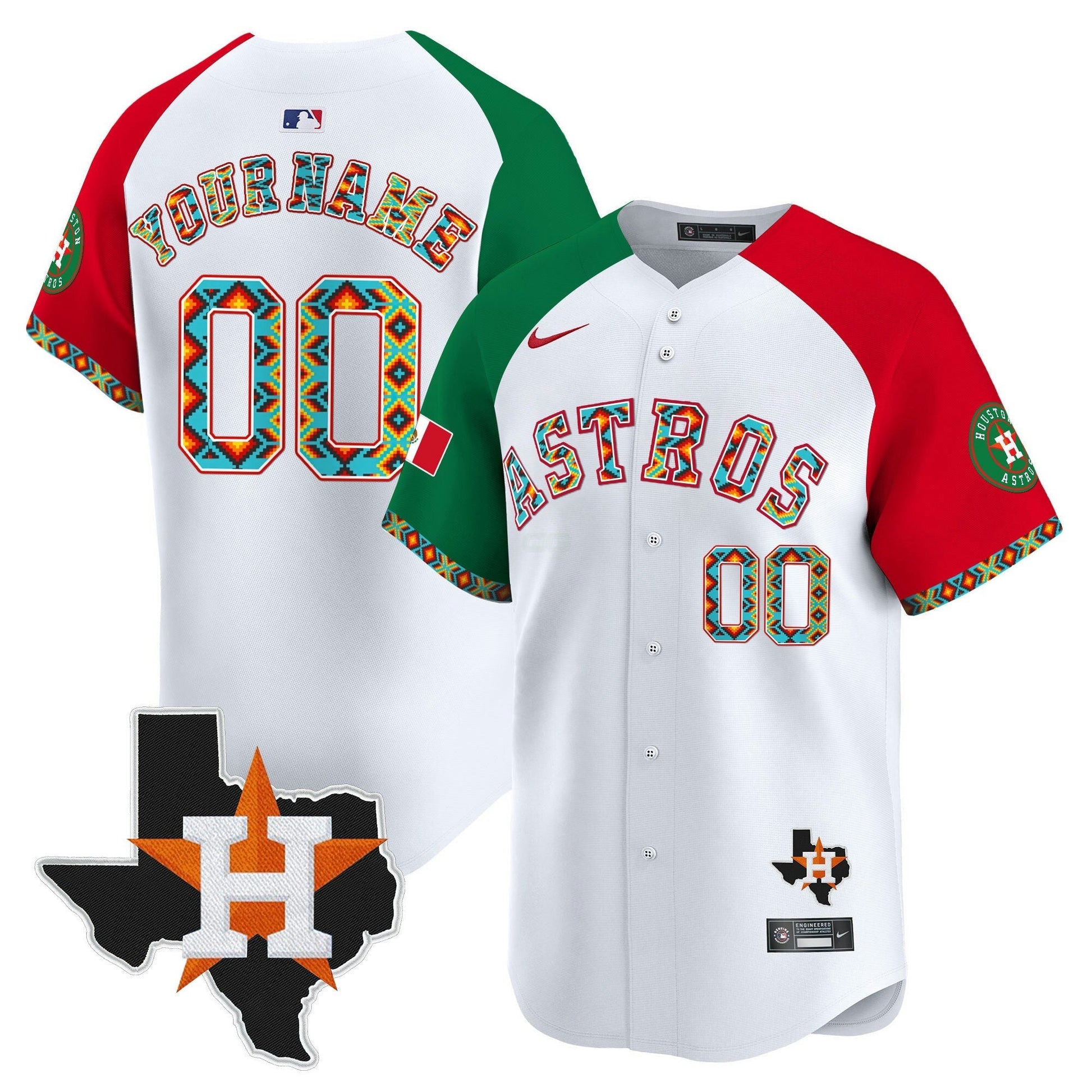 Camisa MLB Houston Mexico Vapor Premier Limited Jersey V3