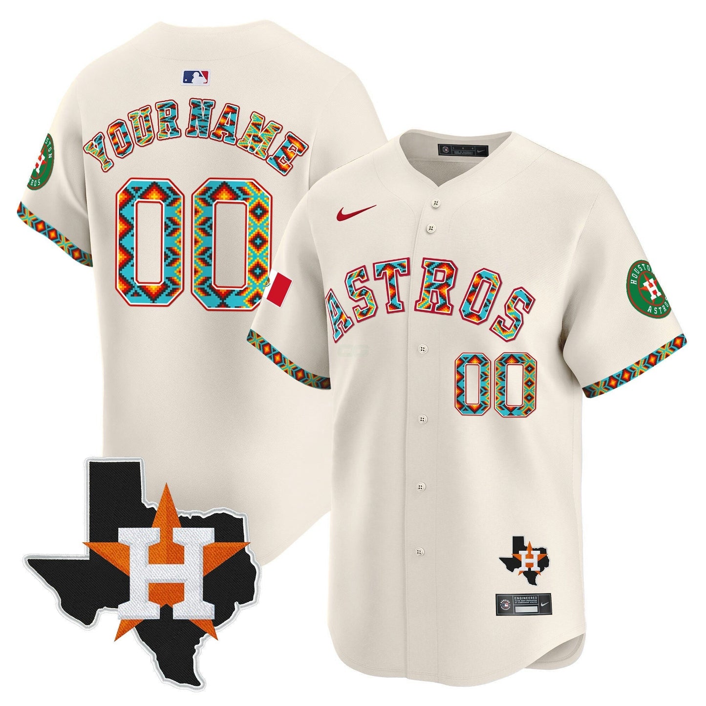 Camisa MLB Houston Mexico Vapor Premier Limited Jersey V3