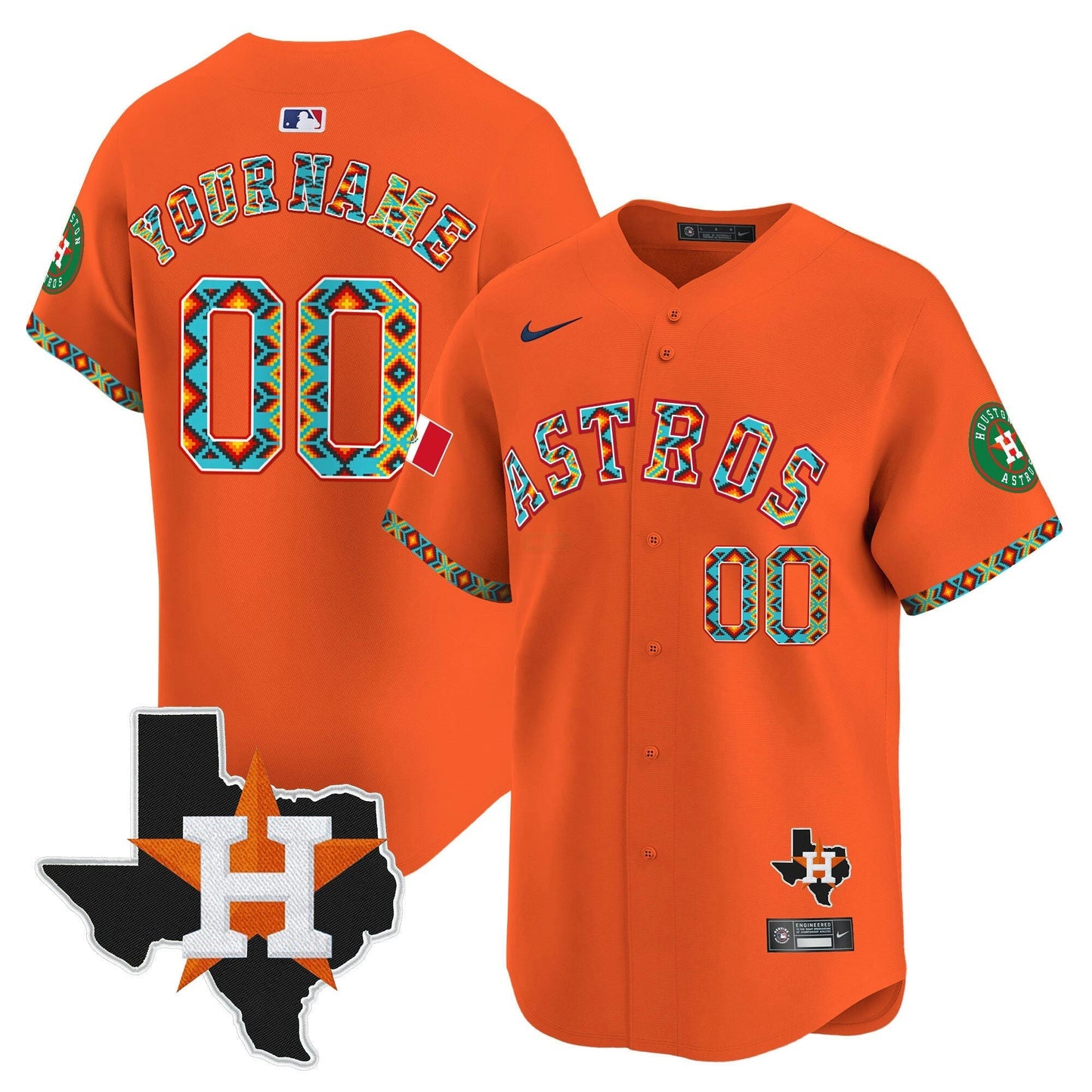 Camisa MLB Houston Mexico Vapor Premier Limited Jersey V3