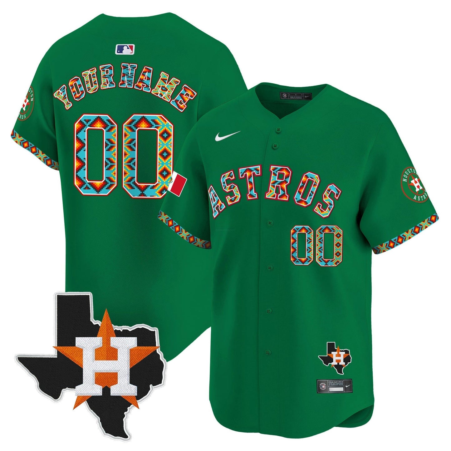 Camisa MLB Houston Mexico Vapor Premier Limited Jersey V3